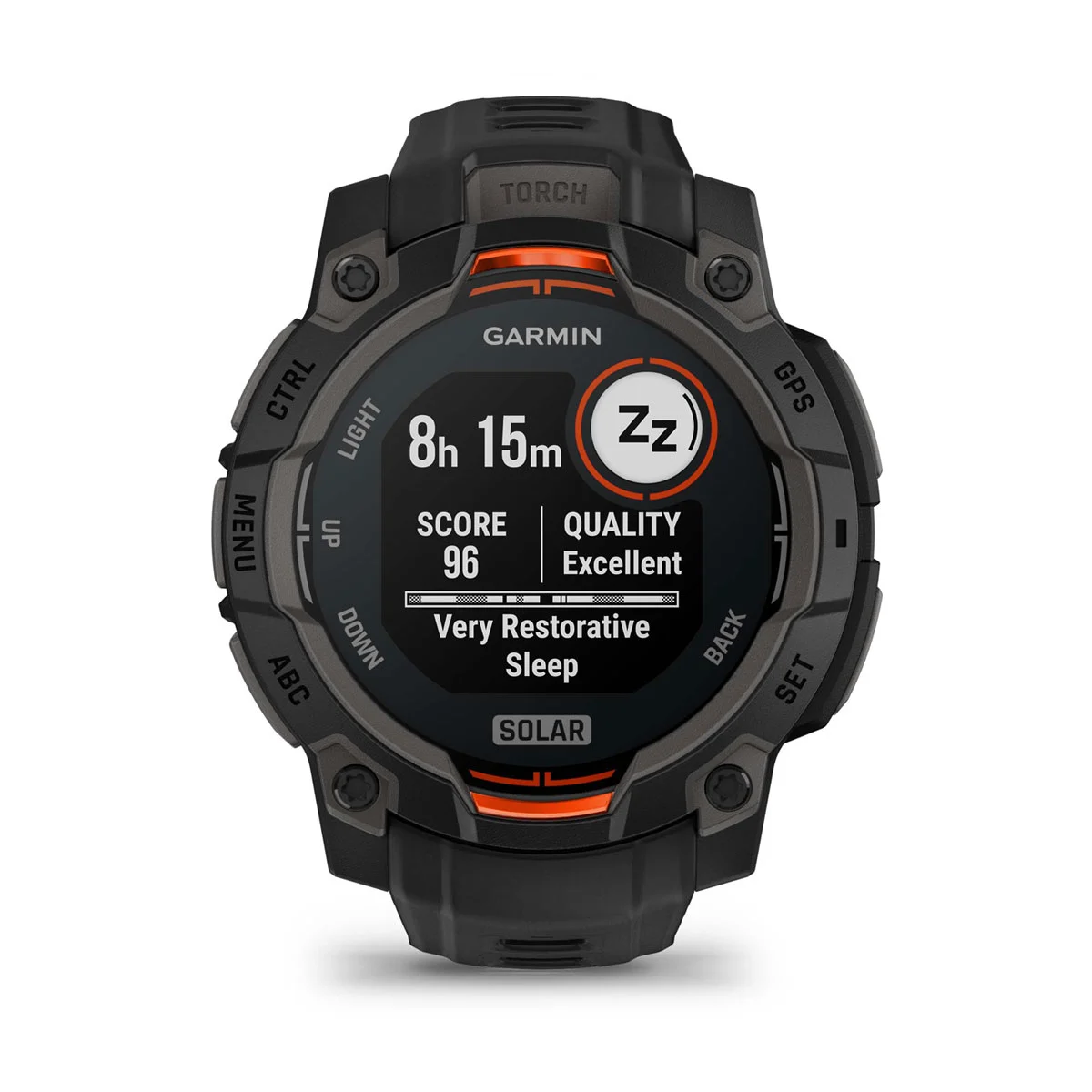 Instinct® 3 – 45 mm, Solar Black with Black Band