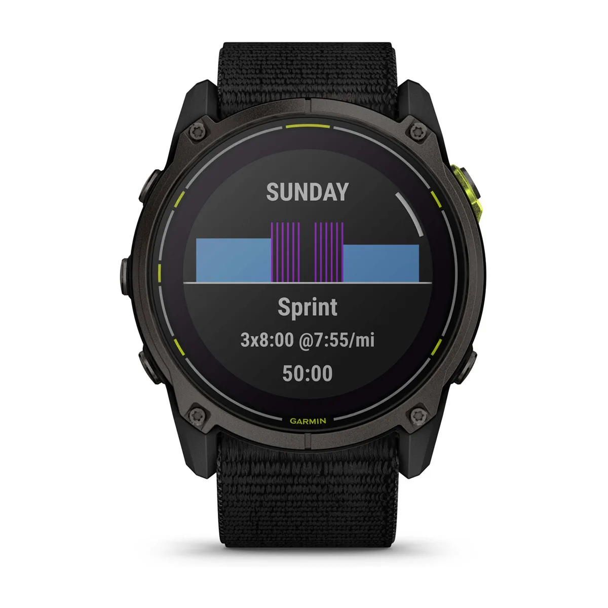 Enduro™ 3 Carbon Gray DLC Titanium with Black Ultrafit Nylon Strap