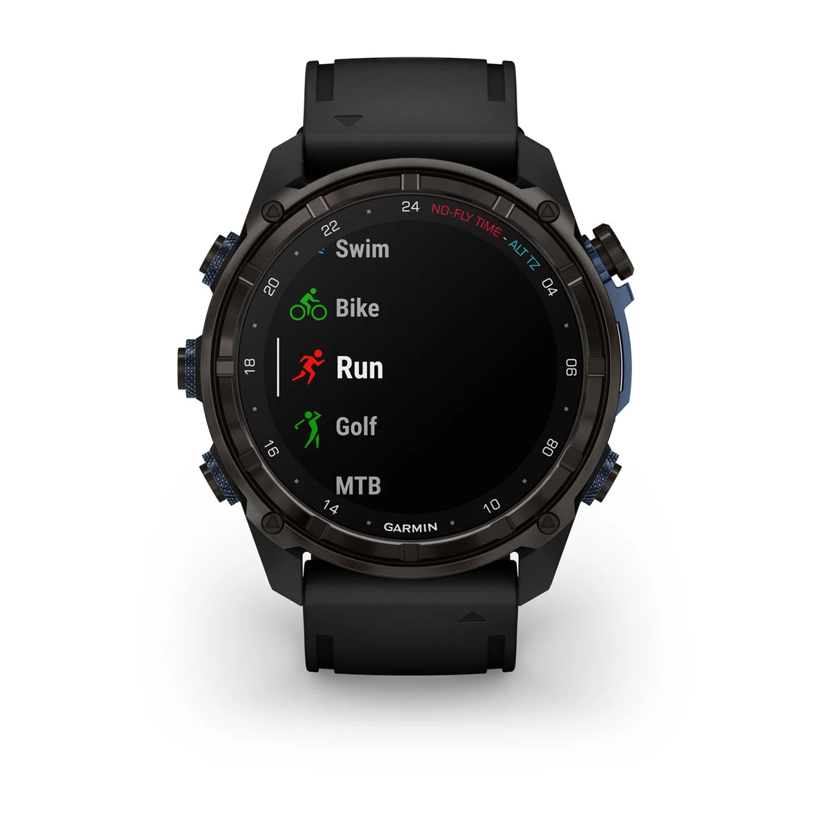 Descent™ Mk3i – 51 mm Carbon Gray DLC Titanium with Black Silicone Band and Descent T2 Transceiver