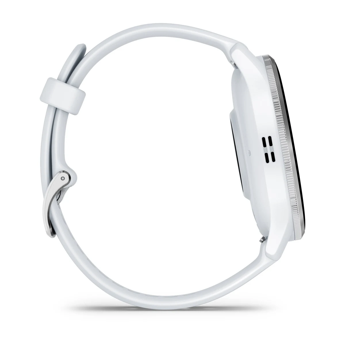 Venu® 3 Silver Stainless Steel Bezel with Whitestone Case and Silicone Band