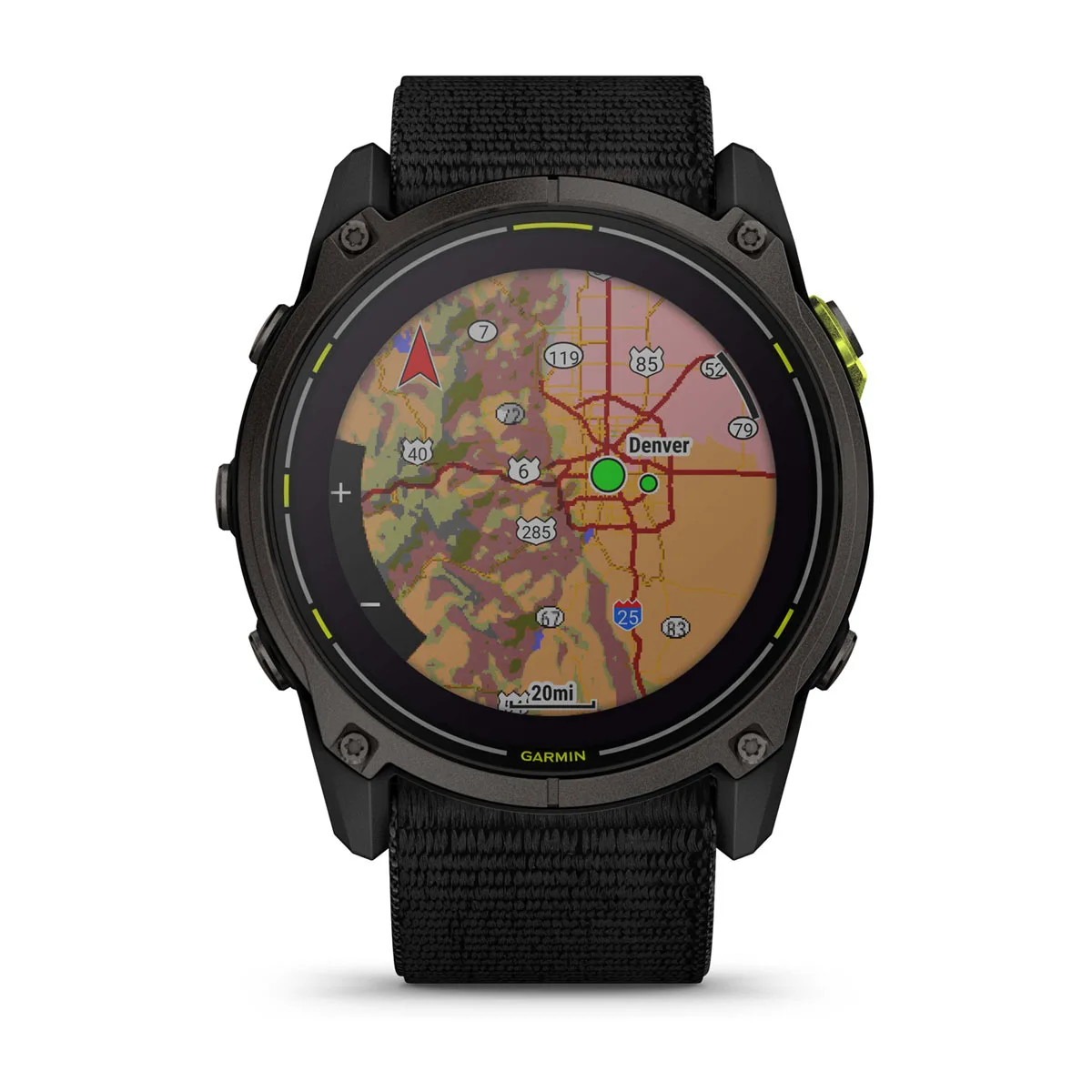 Enduro™ 3 Carbon Gray DLC Titanium with Black Ultrafit Nylon Strap