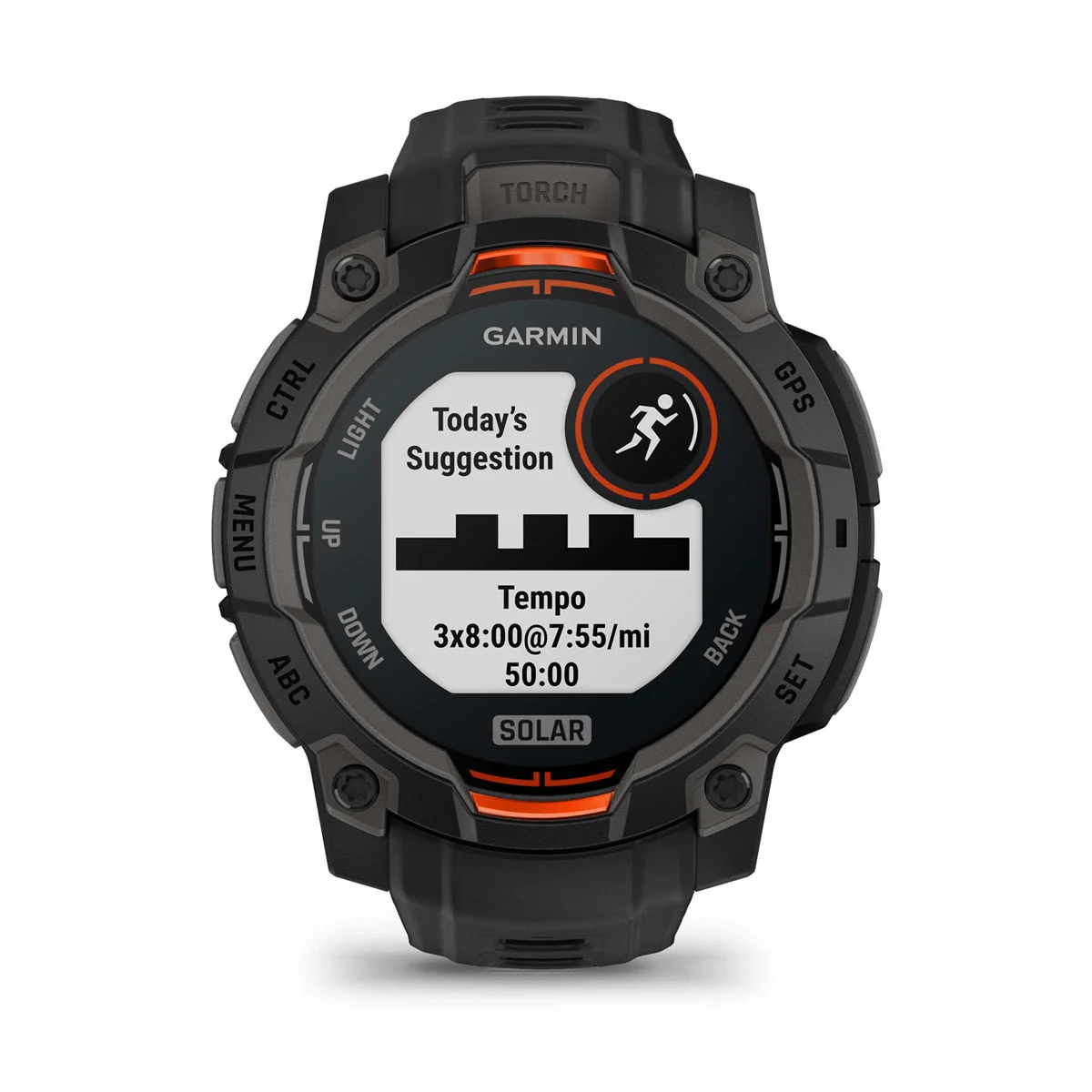 Instinct® 3 – 45 mm, Solar Black with Black Band