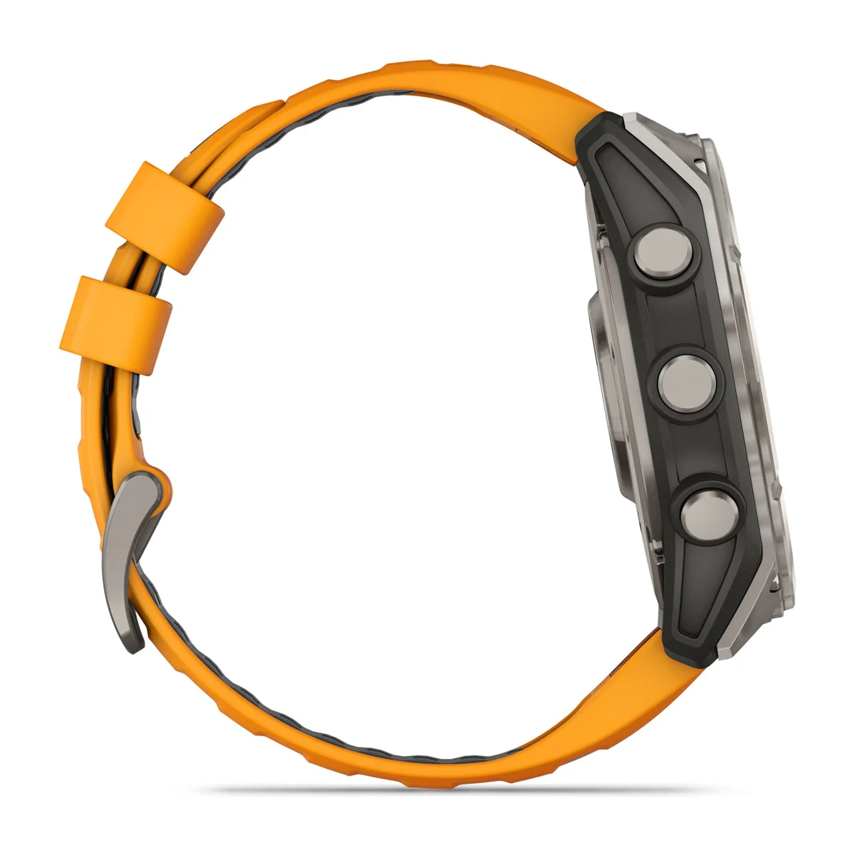 fēnix® 8 – 51 mm, AMOLED Sapphire, Titanium with Spark Orange/Graphite Silicone Band