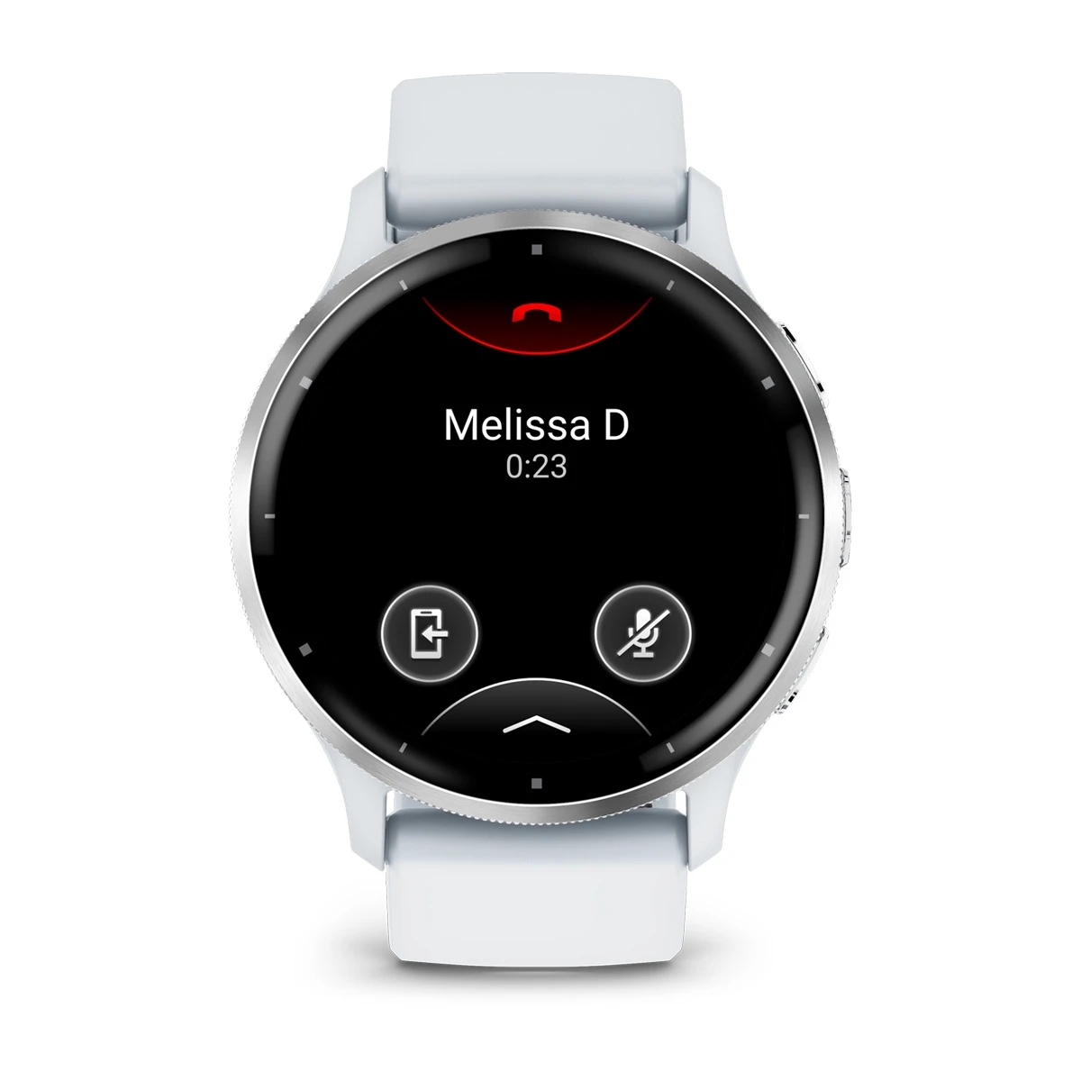 Venu® 3 Silver Stainless Steel Bezel with Whitestone Case and Silicone Band