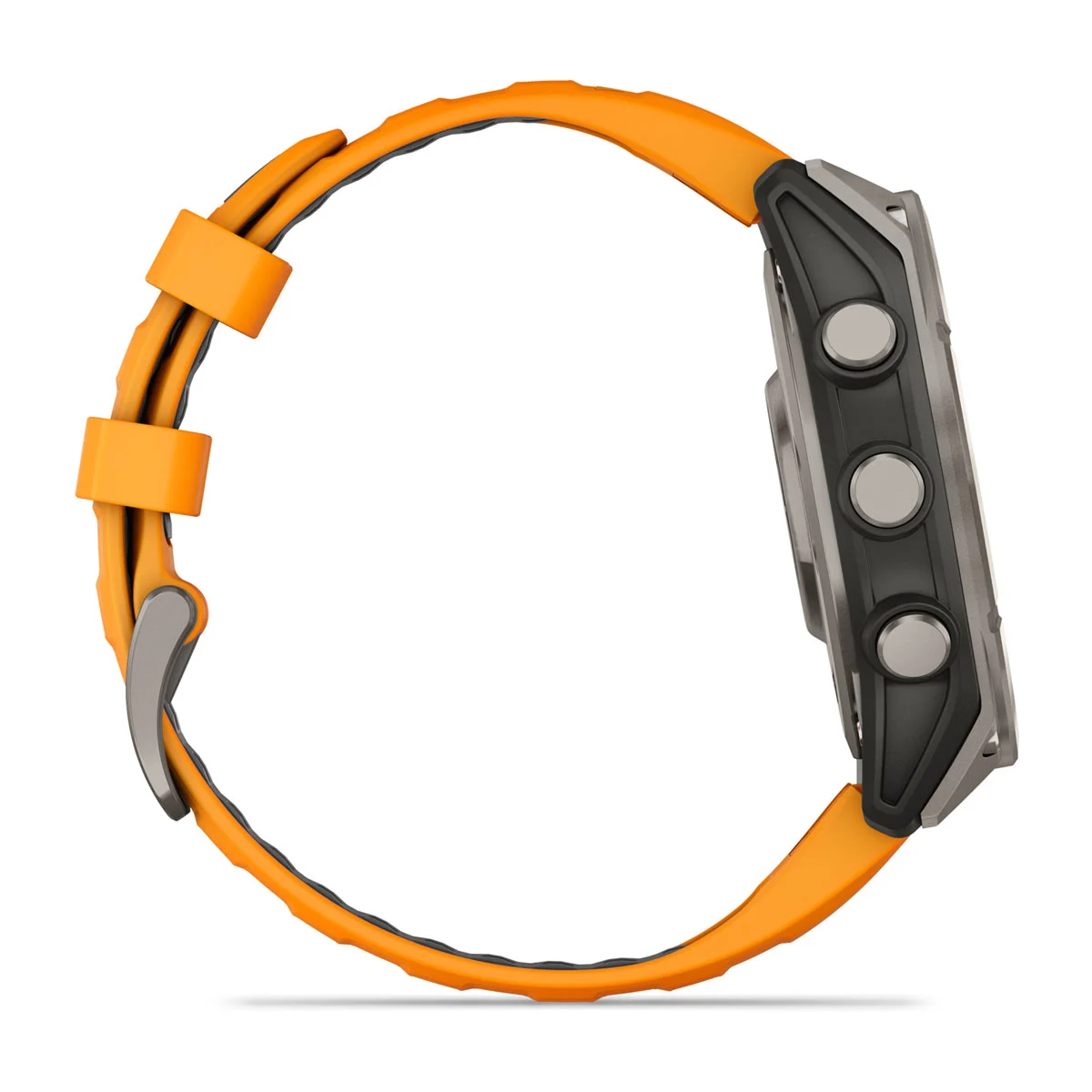 fēnix® 8 – 47 mm, AMOLED Sapphire, Titanium with Spark Orange/Graphite Silicone Band
