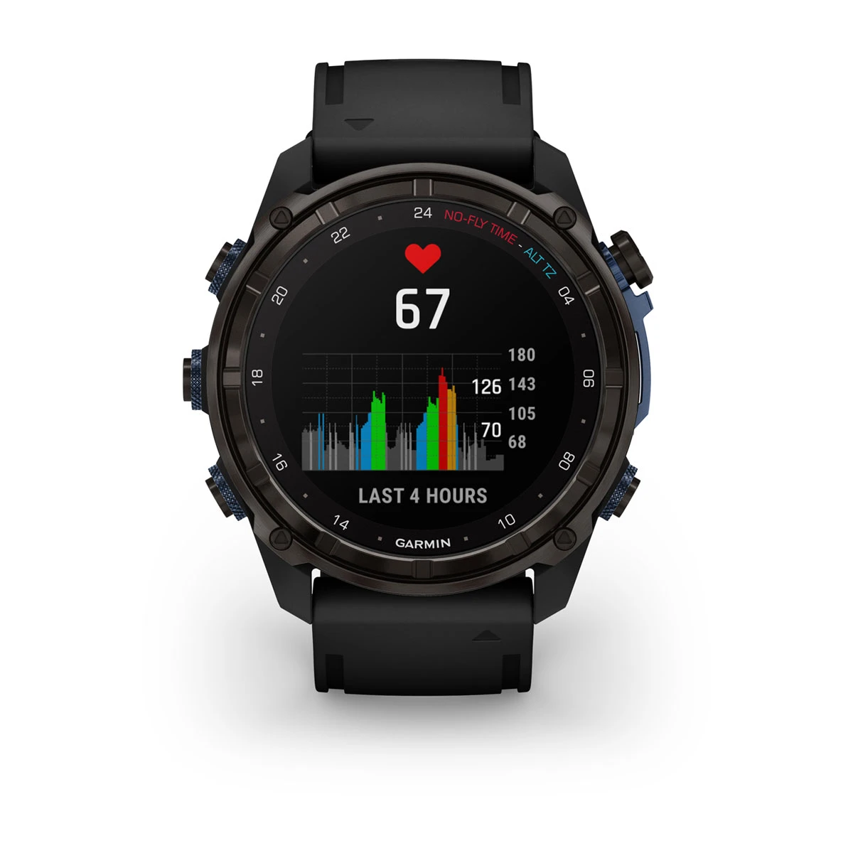 Descent™ Mk3i – 51 mm Carbon Gray DLC Titanium with Black Silicone Band and Descent T2 Transceiver