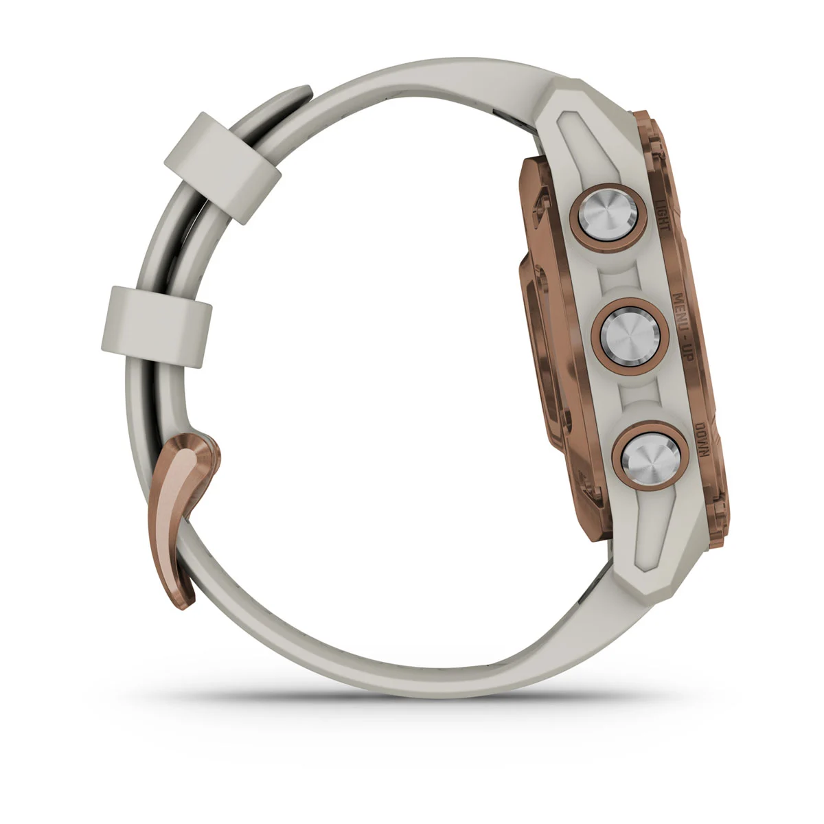 Descent™ Mk3i – 43 mm Bronze PVD Titanium with French Gray Silicone Band and Descent T2 Transceiver