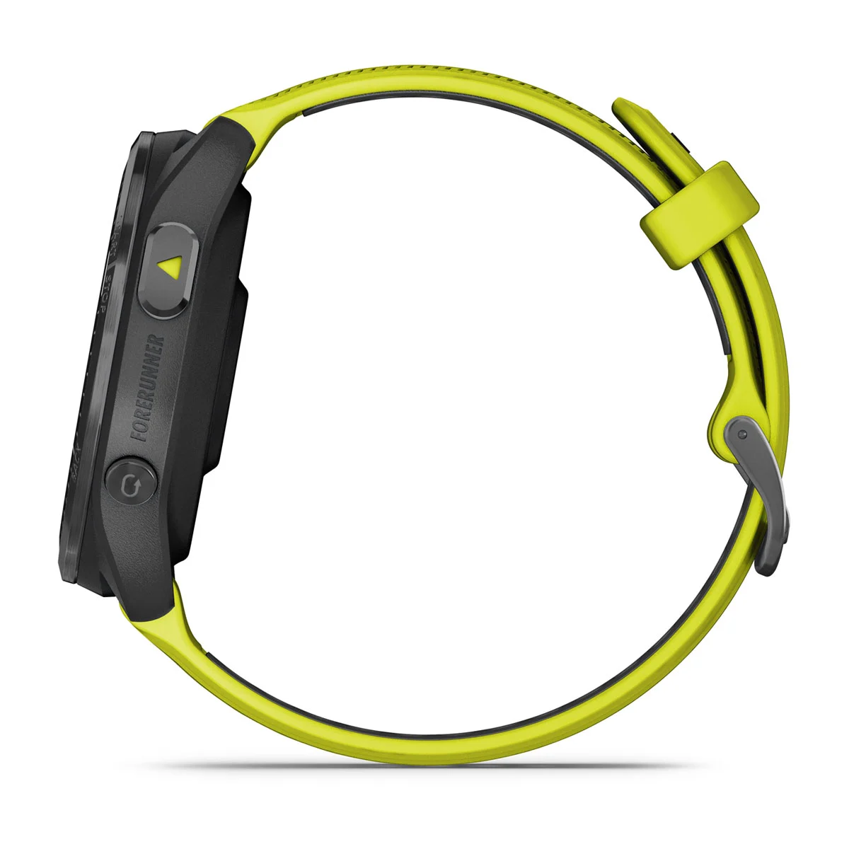 Forerunner® 965 Carbon Gray DLC Titanium Bezel with Black Case and Amp Yellow/Black Silicone Band