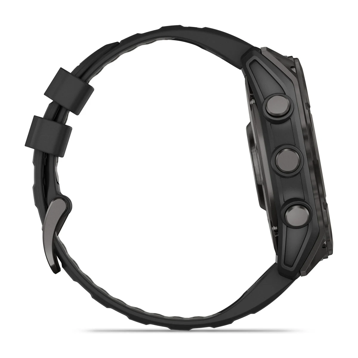 fēnix® 8 – 51 mm, AMOLED Sapphire, Carbon Gray DLC Titanium with Black/Pebble Gray Silicone Band