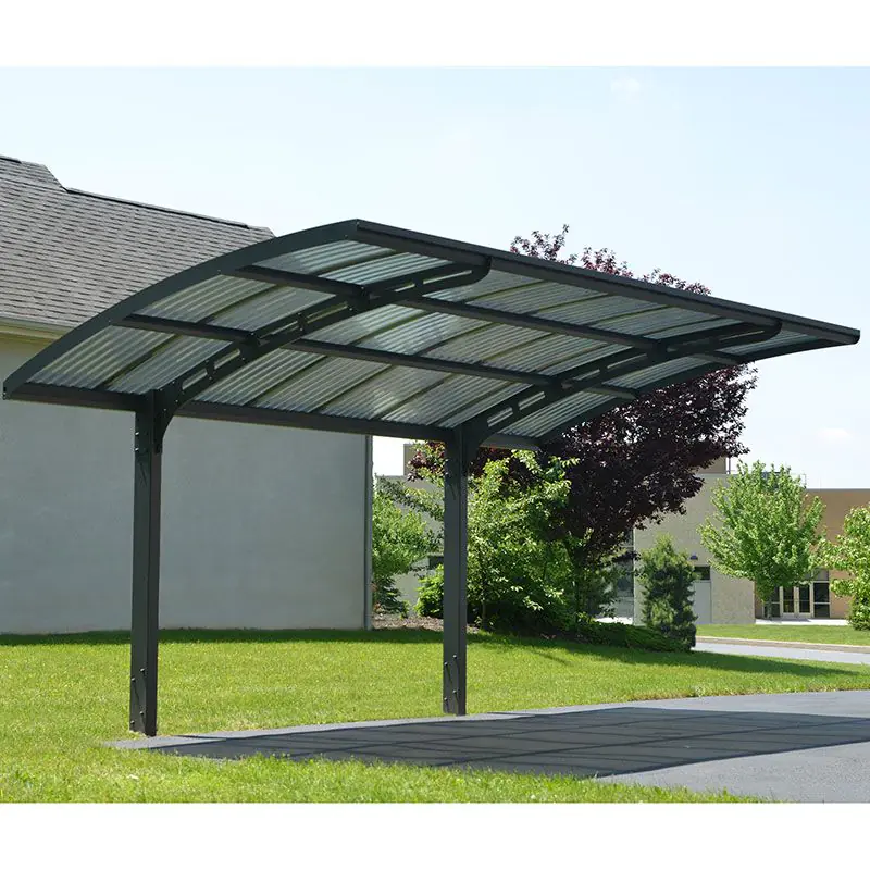 16x10 Palram Canopia Arizona Wave 5000 Grey Metal Carport