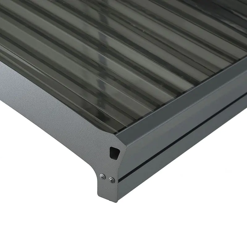 16x10 Palram Canopia Arizona Wave 5000 Grey Metal Carport