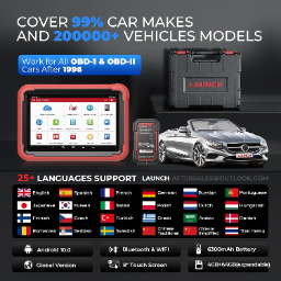 LAUNCH X431 V+ 5.0 Scan Tool with 2025 CANFD Connector, 37 Reset & OE-Level Diagnostics 1