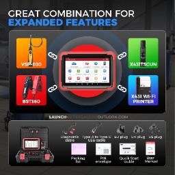 LAUNCH X431 V+ 5.0 Scan Tool with 2025 CANFD Connector, 37 Reset & OE-Level Diagnostics 1