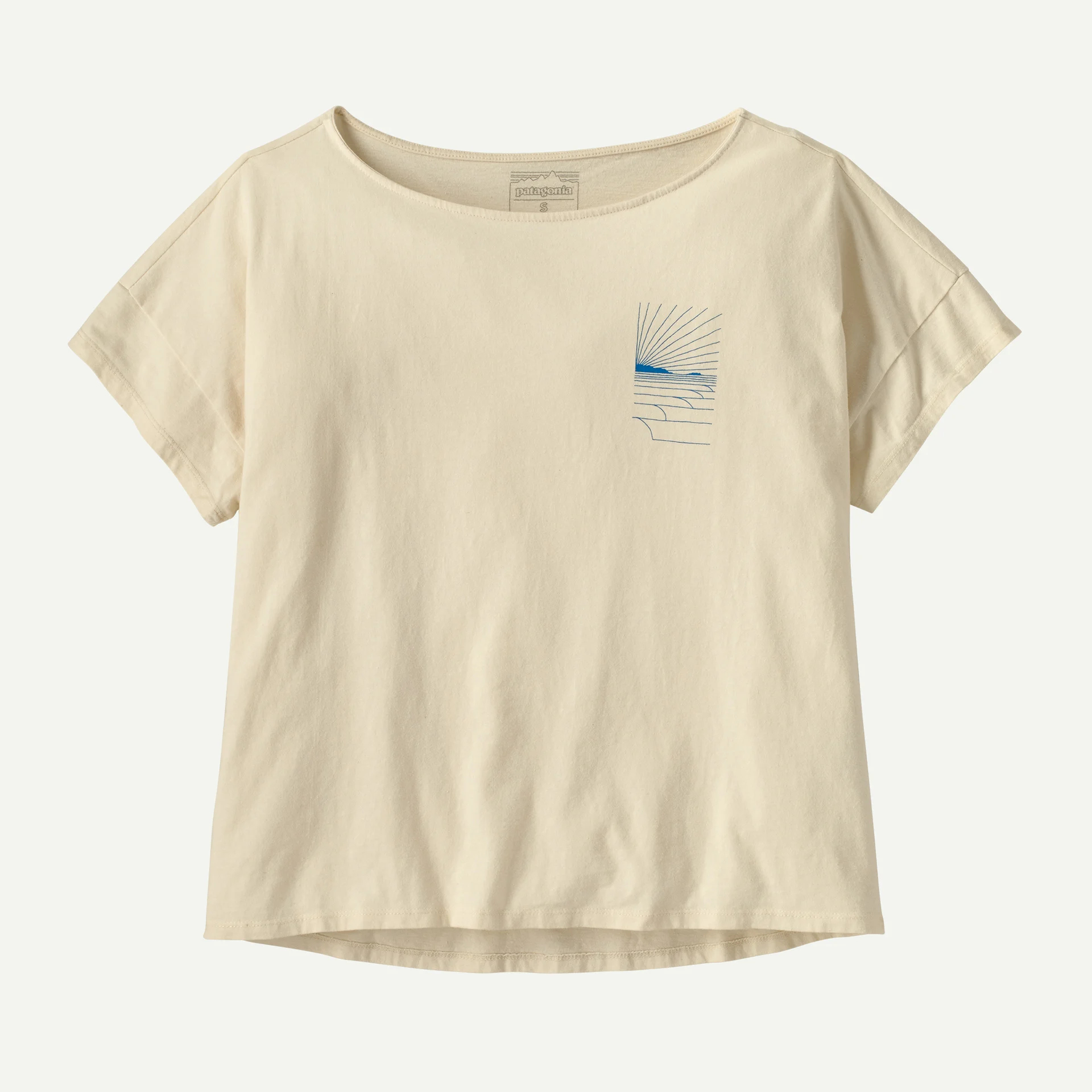 Women's Waves Rolling Relaxed Drop-Sleeve Organic Shirt