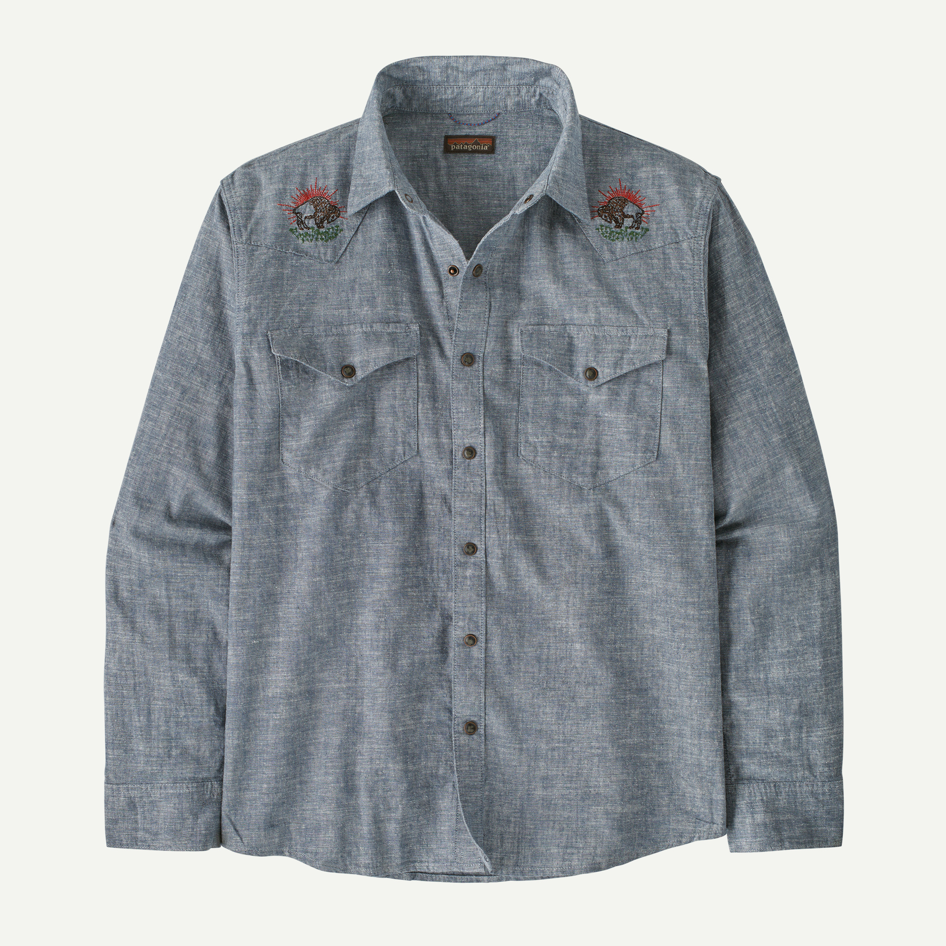 Men's Long-Sleeved Western Snap Shirt