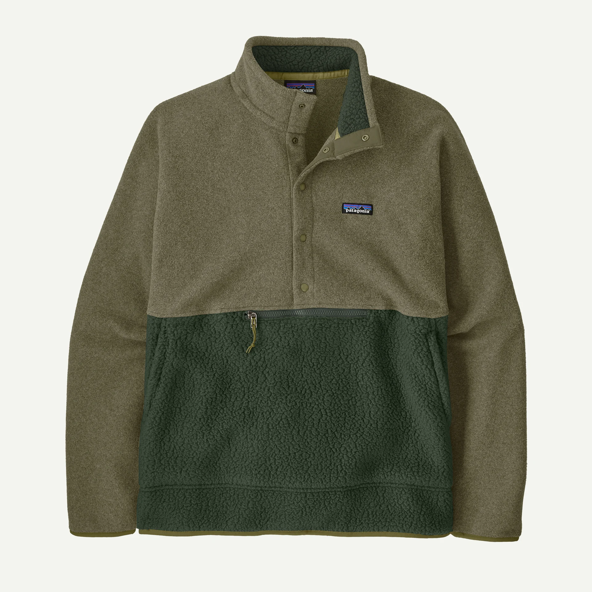 Men's Retro Pile Half-Snap Fleece Pullover