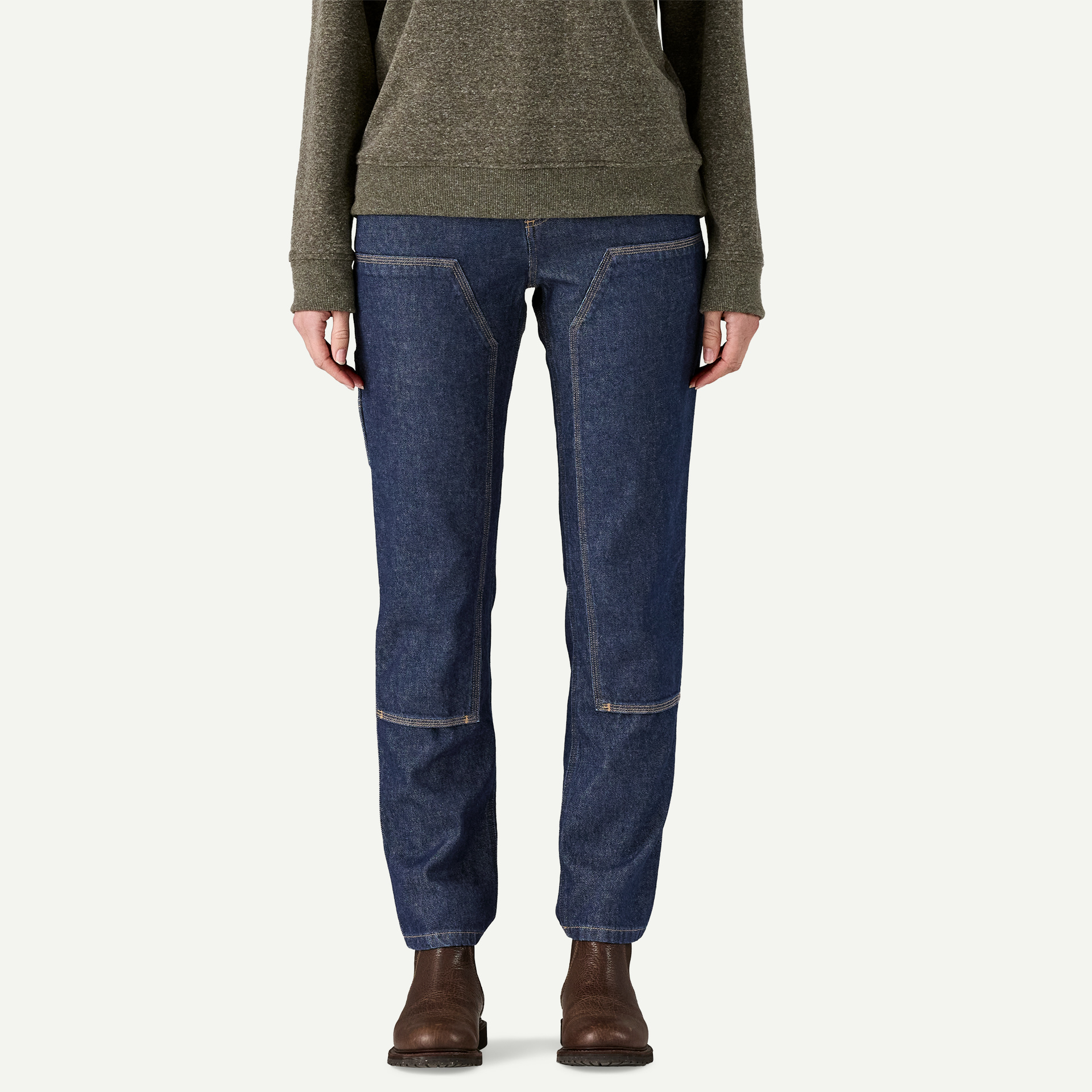 Women's Slim Work Denim Pants - Short