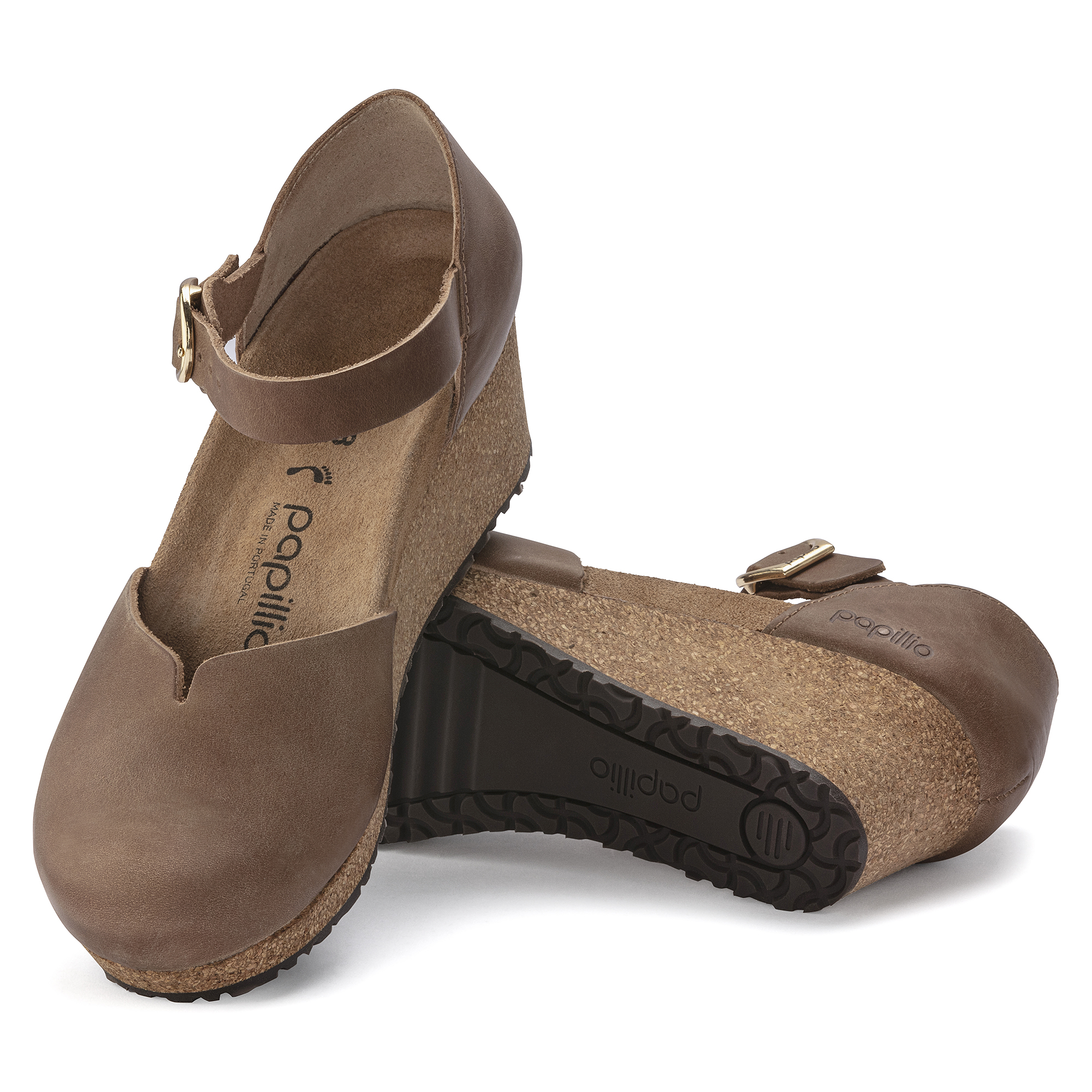 Mary Ring-Buckle Oiled Leather