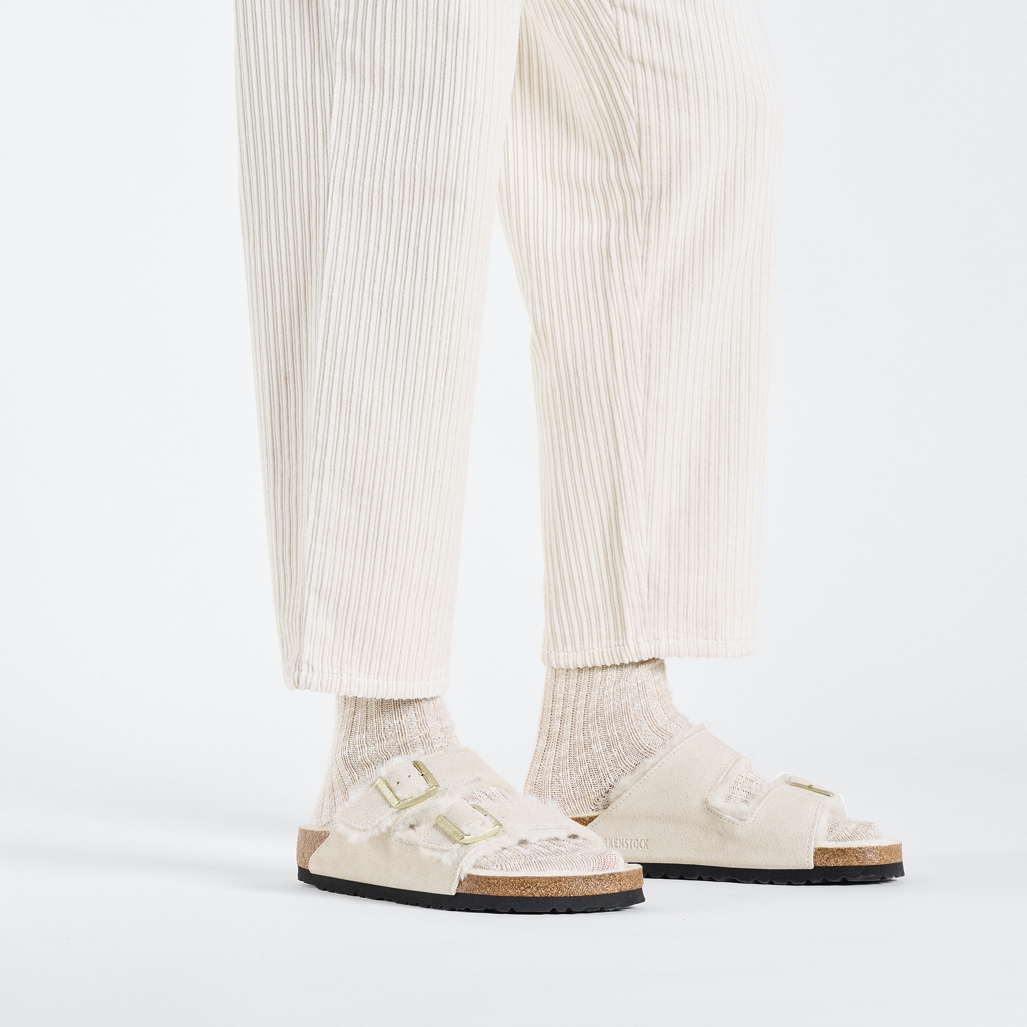 Arizona Shearling Suede Leather