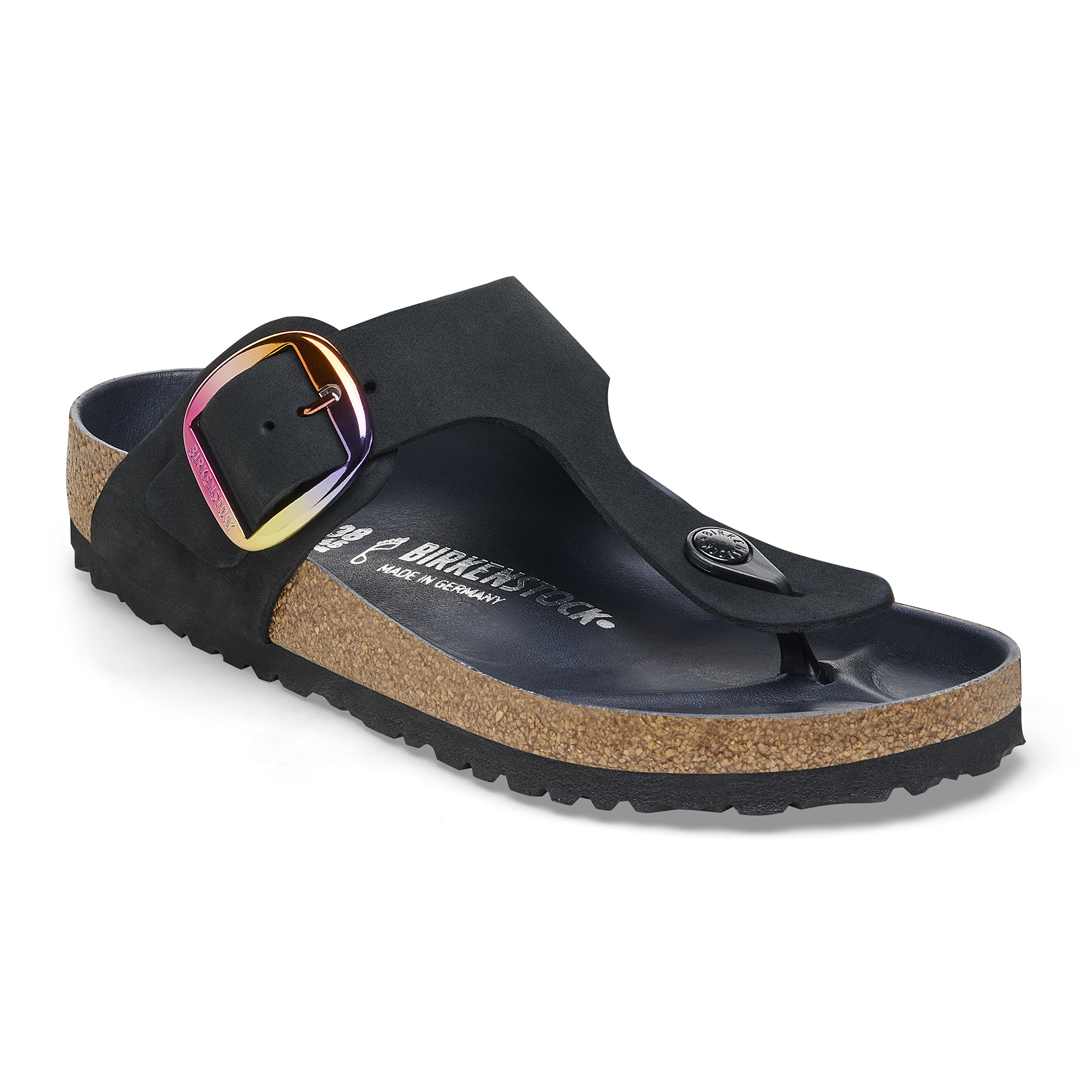 Gizeh Big Buckle Nubuck Leather