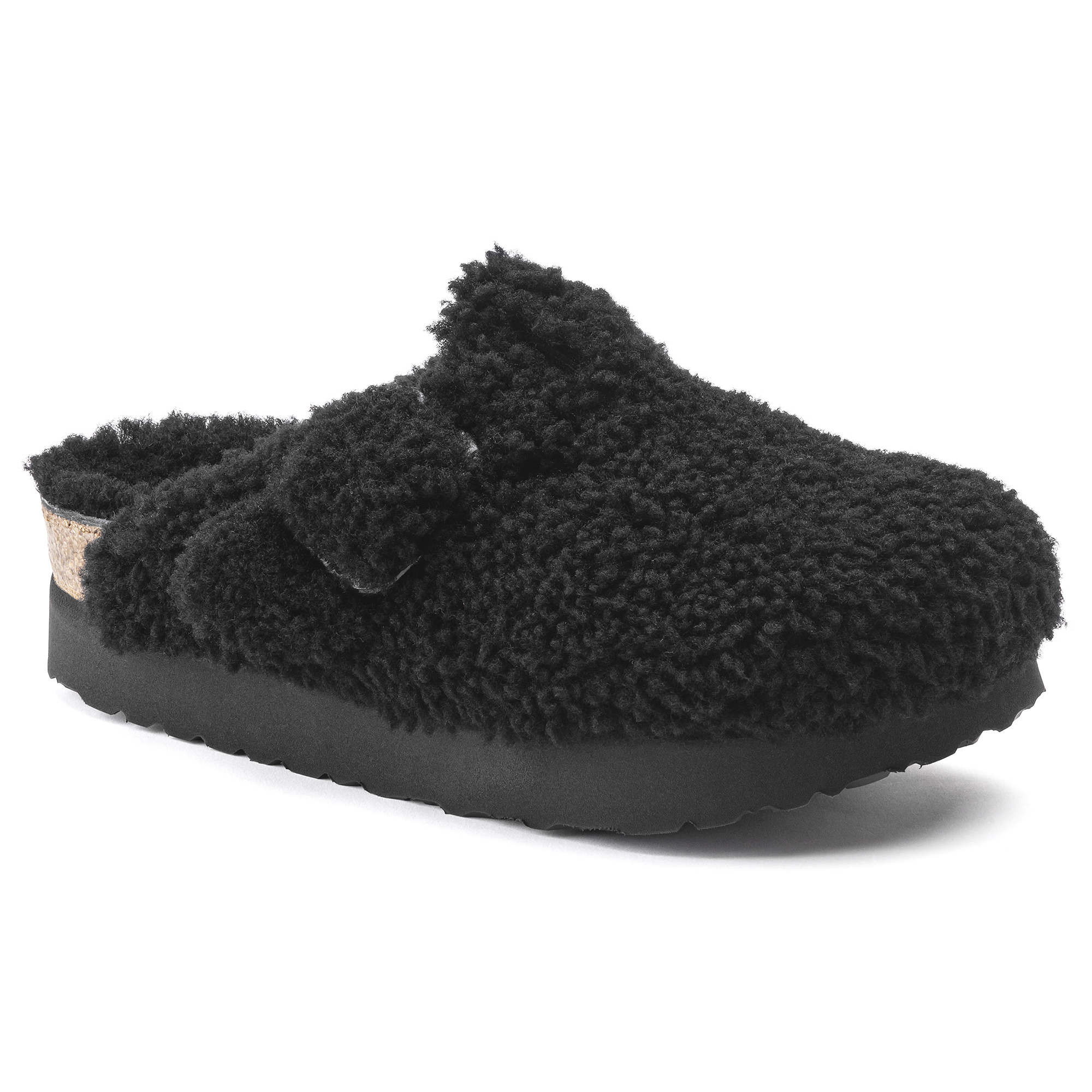 Boston Big Buckle Platform Shearling