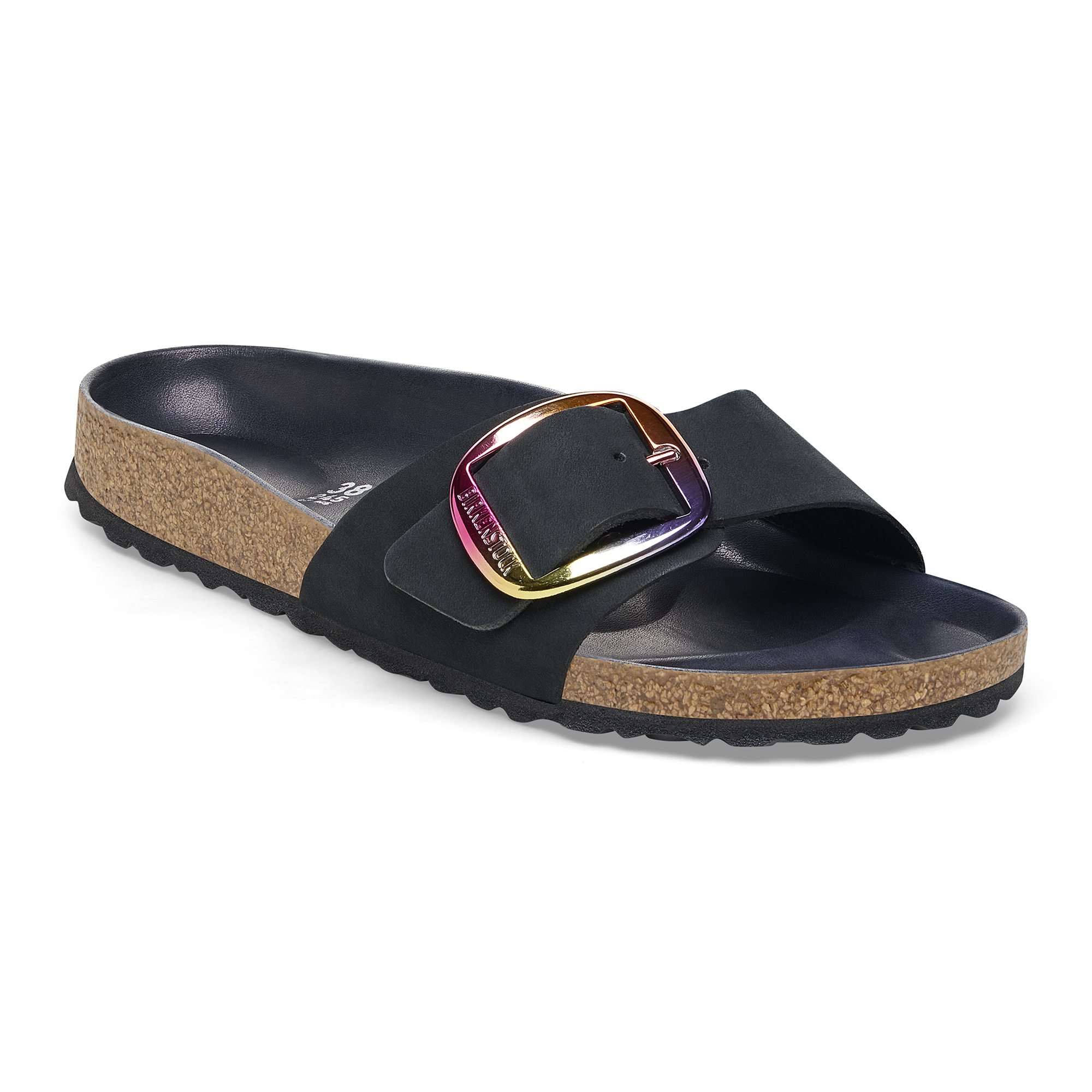 Madrid Big Buckle Nubuck Leather