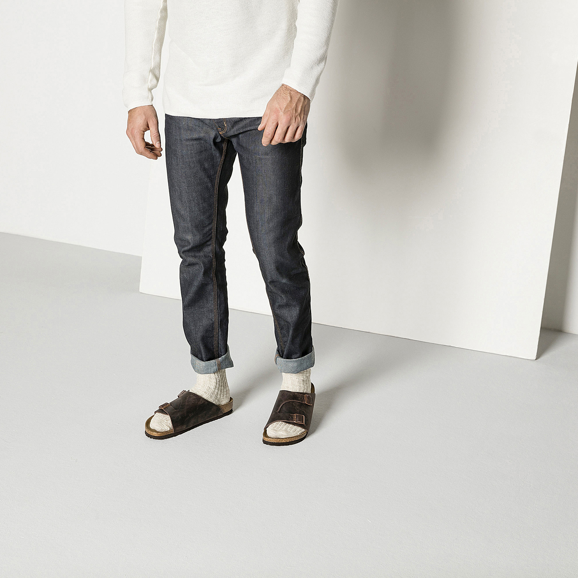 Cotton Slub Men Cotton/Polyamide/Elastane