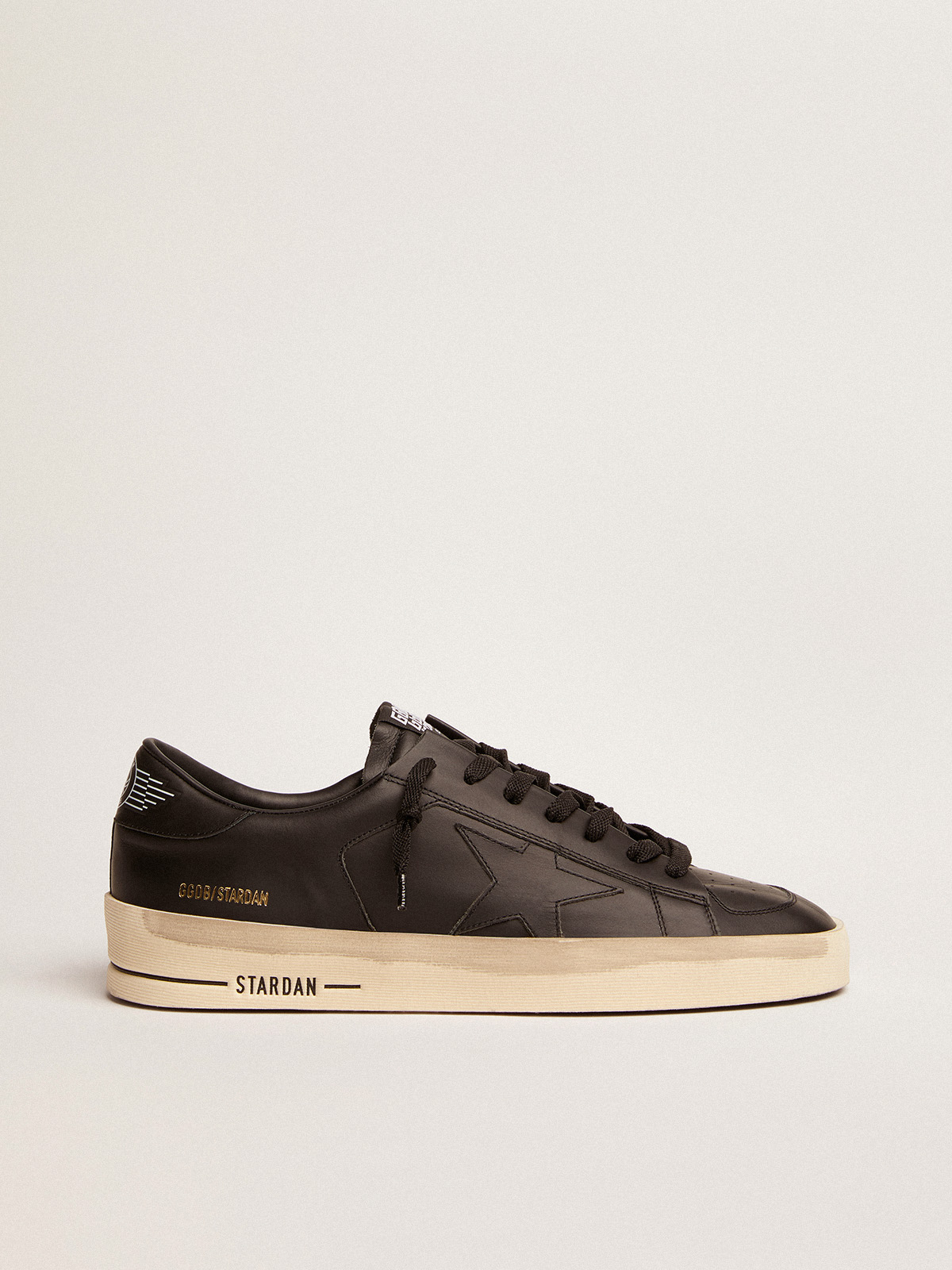 Men's Stardan in total black leather| Golden Goose