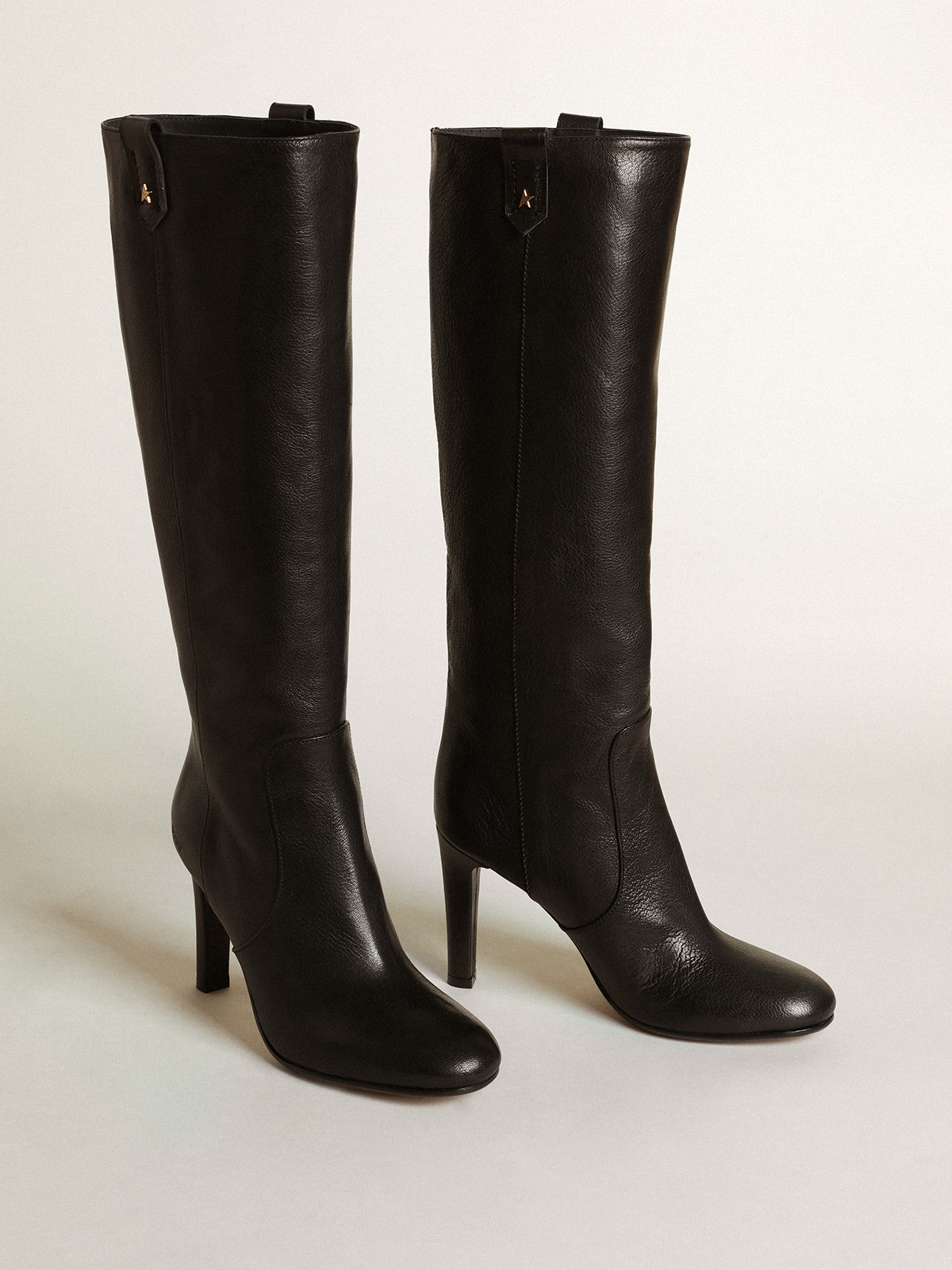 Helen boots in black leather| Golden Goose