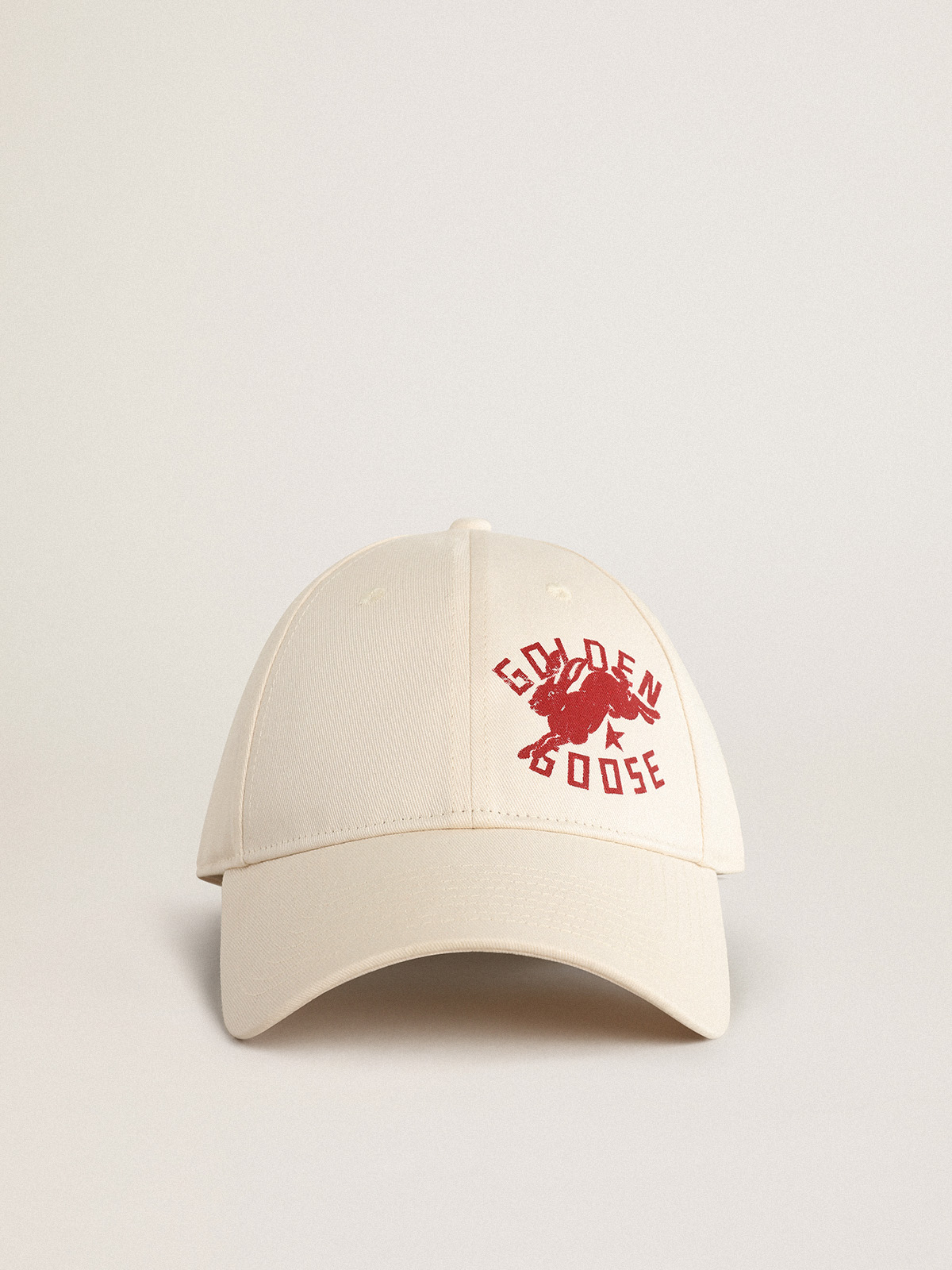 Heritage white baseball cap with CNY logo| Golden Goose