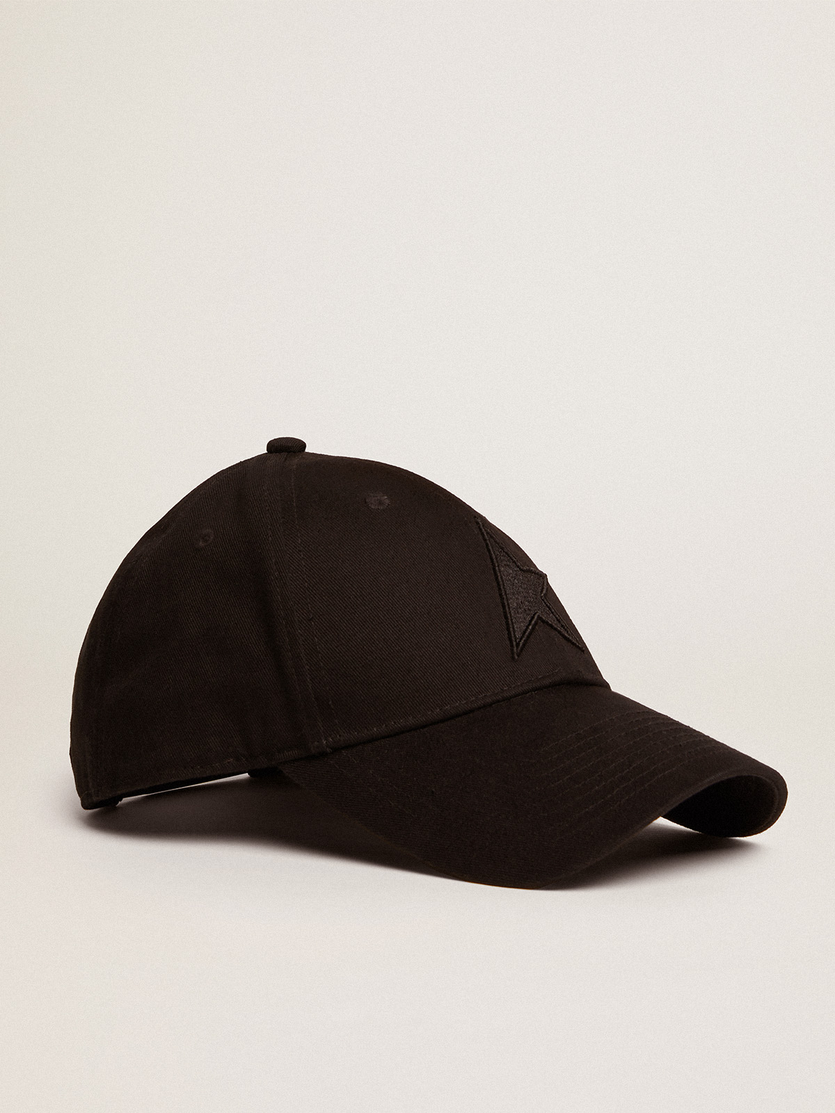 Black baseball cap with star| Golden Goose