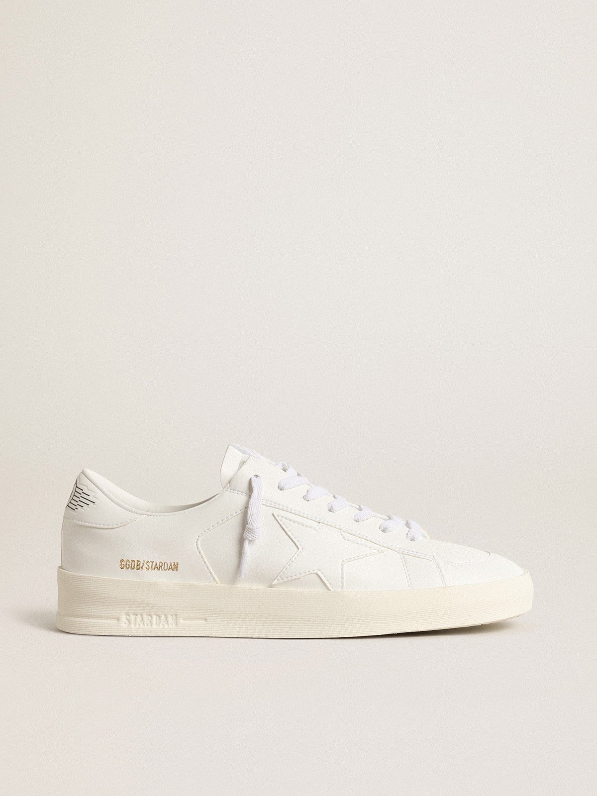 Men's bio-based Stardan with white star and heel tab| Golden Goose