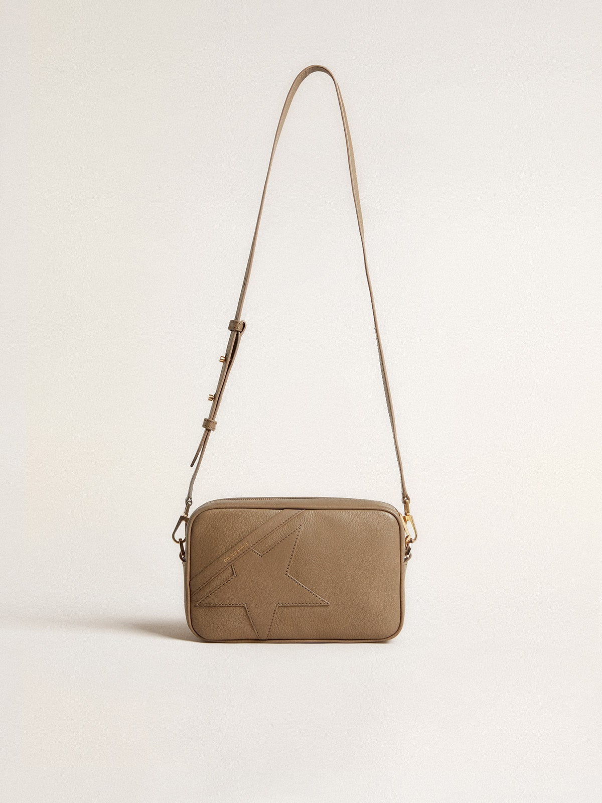 Star Bag in sage-green leather with tone-on-tone star| Golden Goose