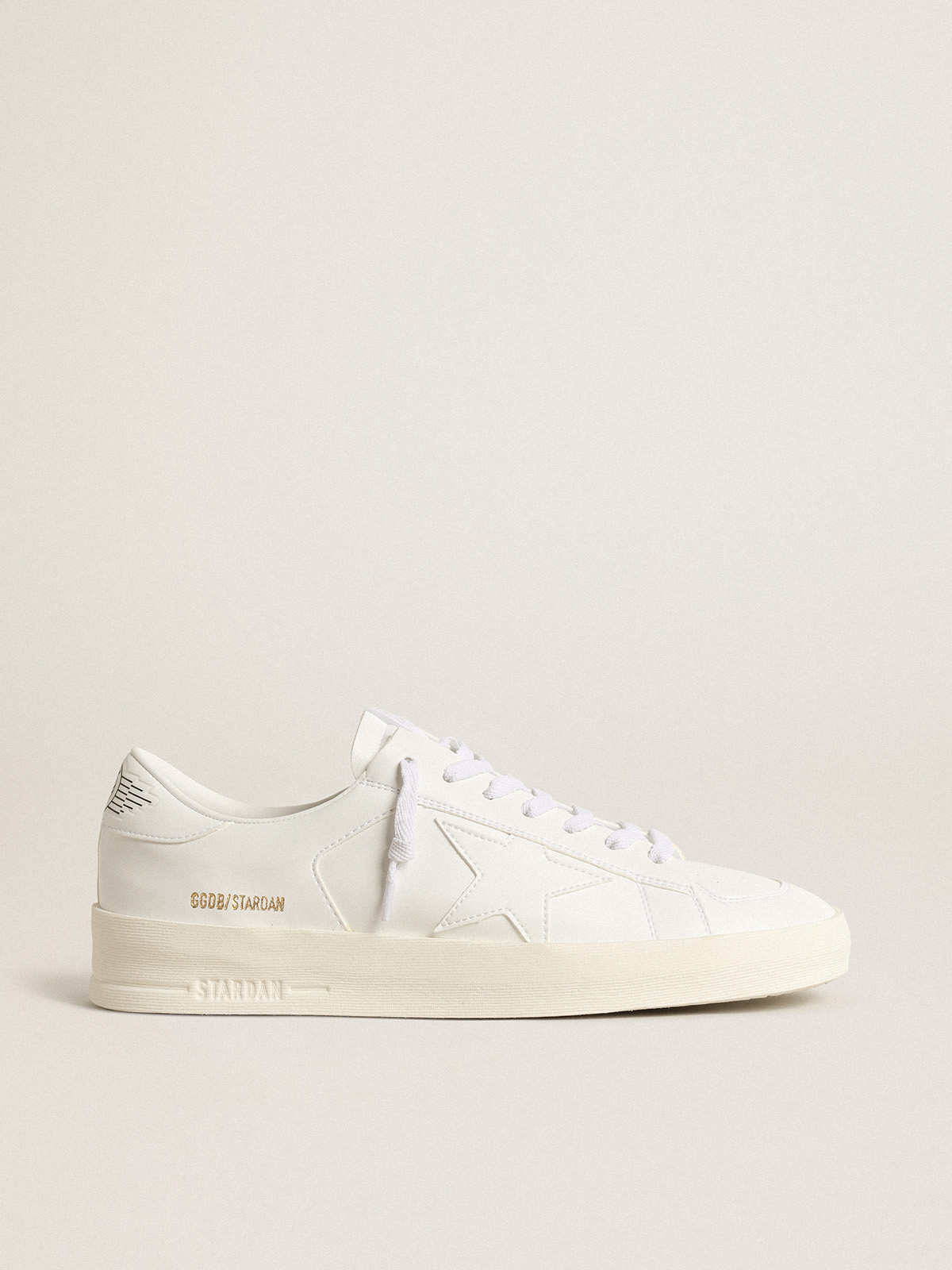 Men's bio-based Stardan with white star and heel tab| Golden Goose