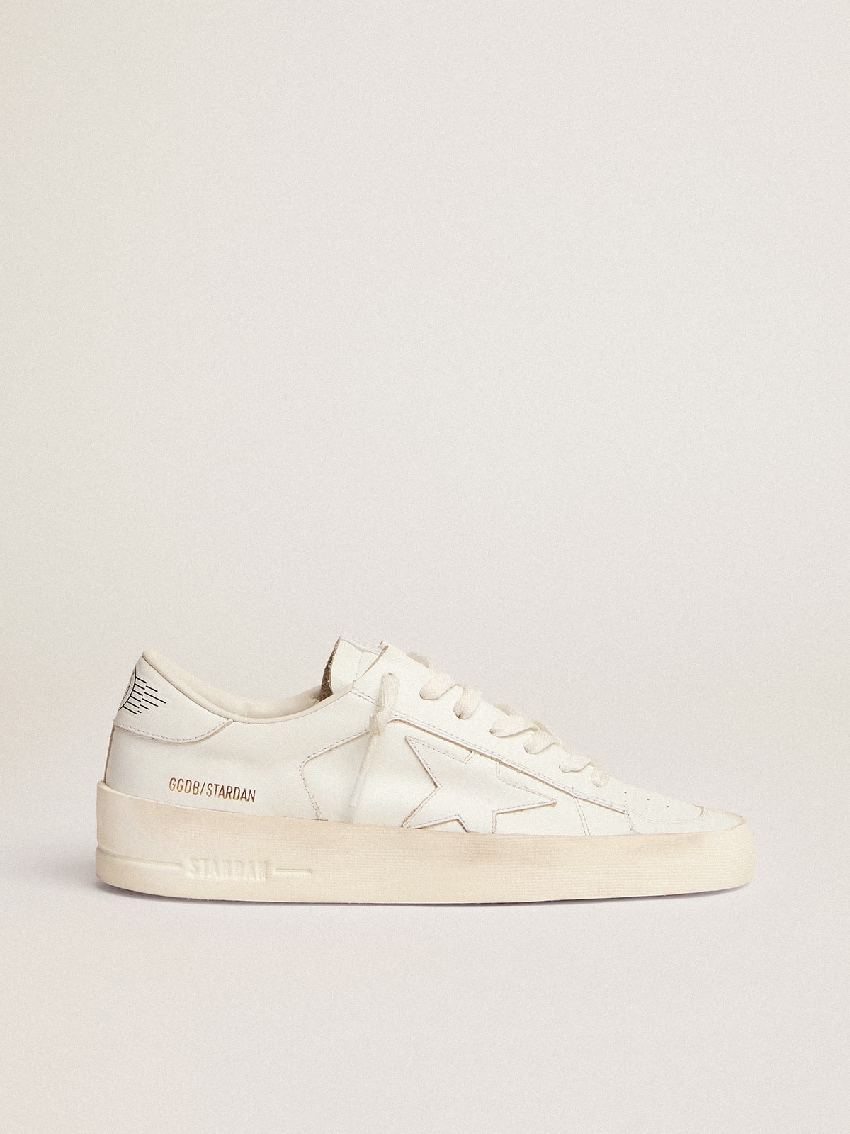 Men's Stardan in white leather| Golden Goose