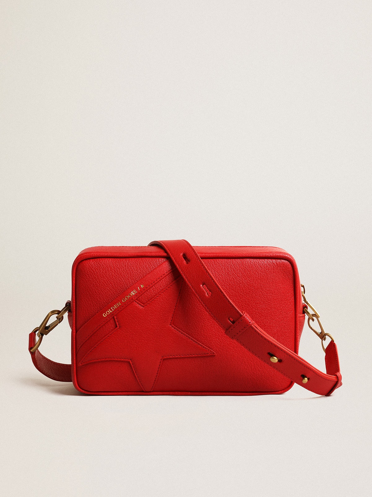 Women's Star Bag in bright red leather| Golden Goose