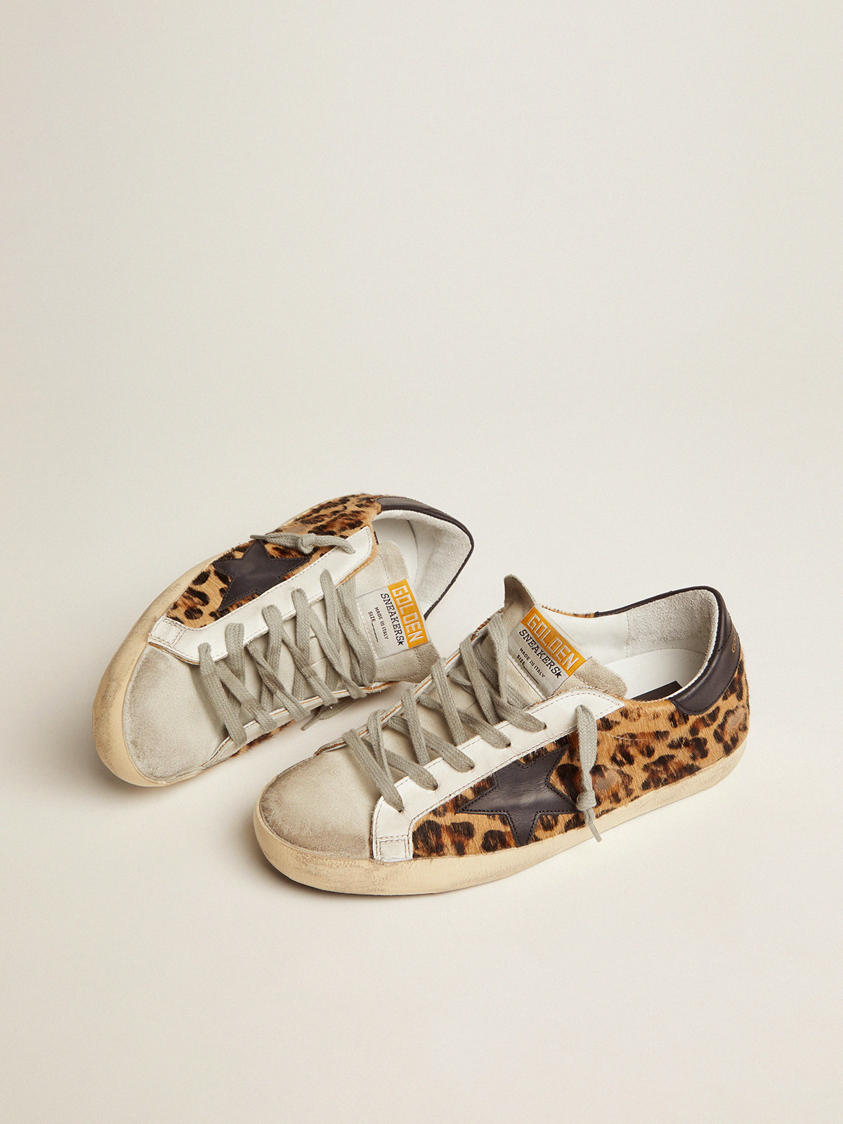 Women's Super-Star in leopard print leather| Golden Goose
