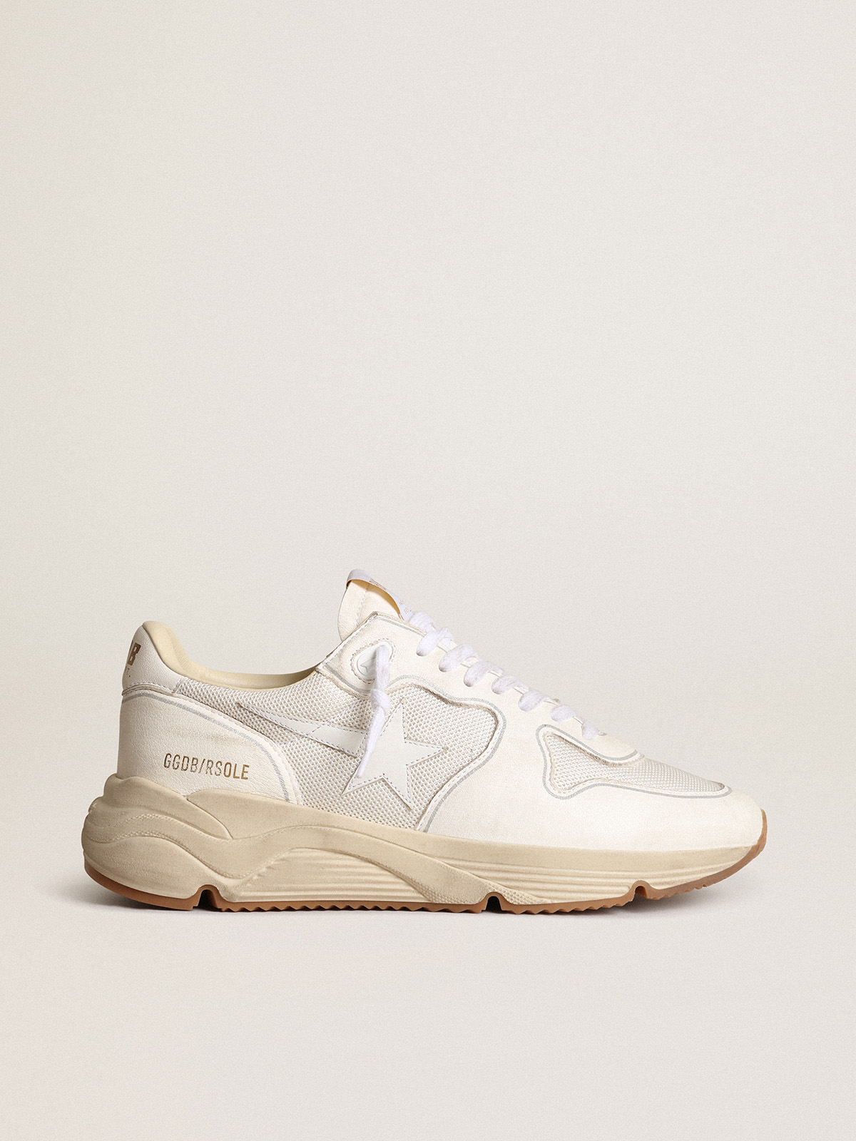Running Sole in mesh and white nappa| Golden Goose