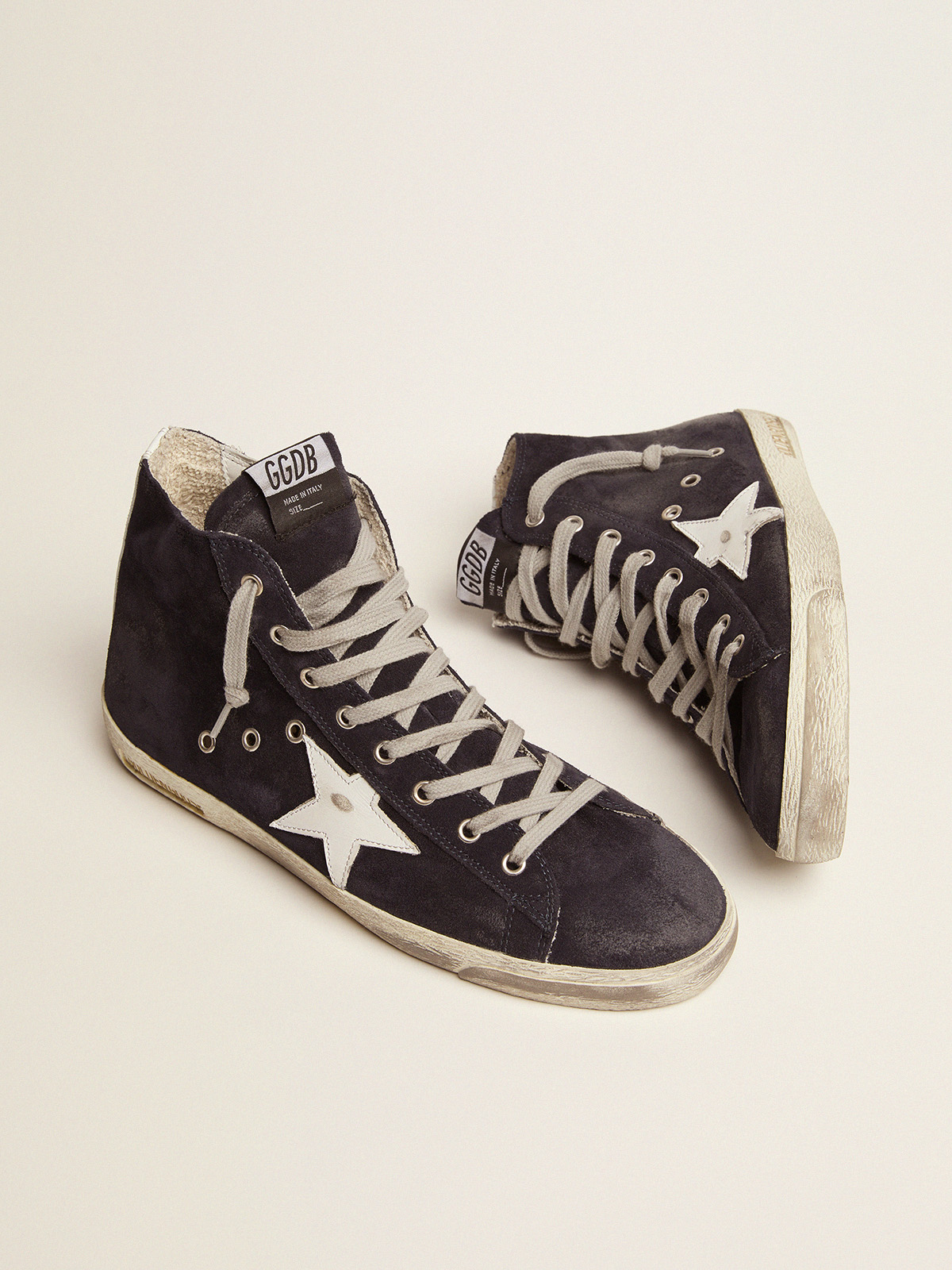 Men's Francy in leather with leather star and heel tab| Golden Goose