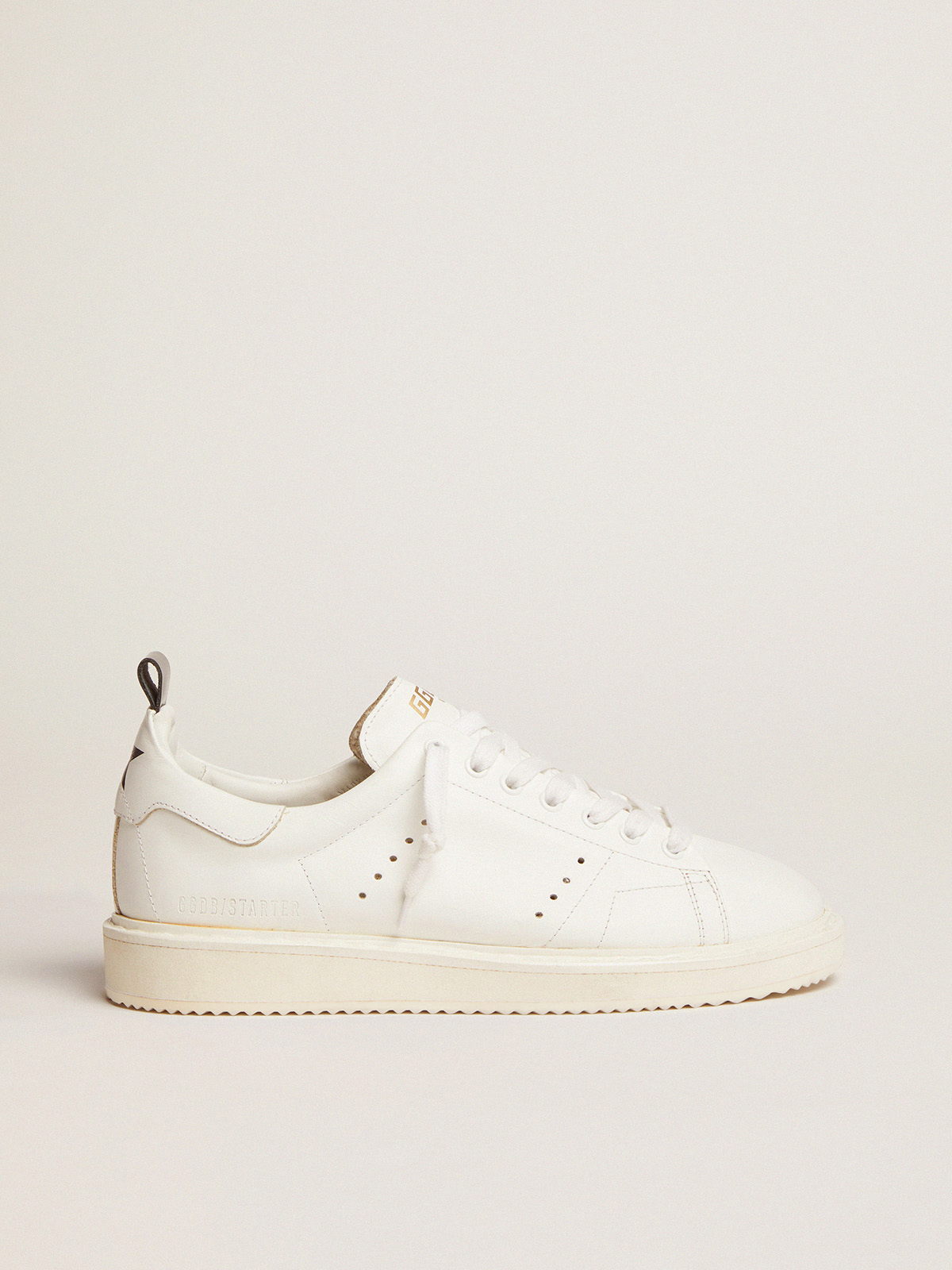 Men's Starter in leather with star on the heel tab| Golden Goose