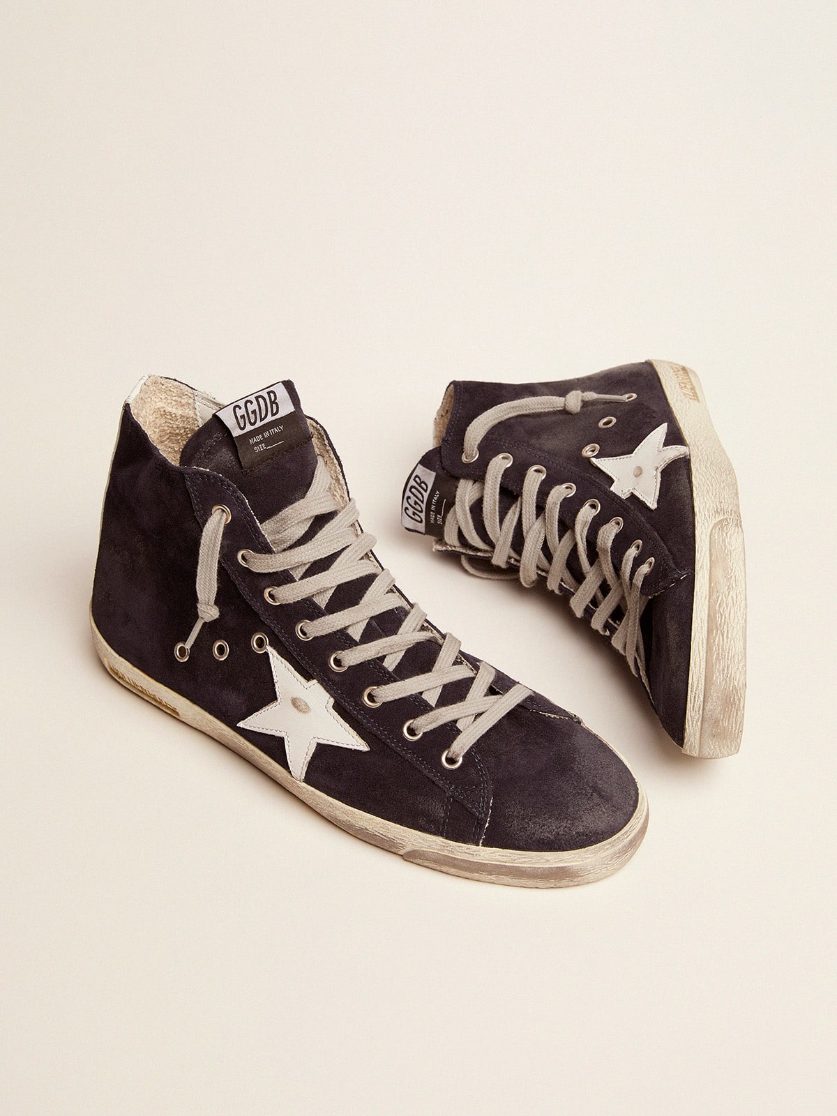 Men's Francy in leather with leather star and heel tab| Golden Goose