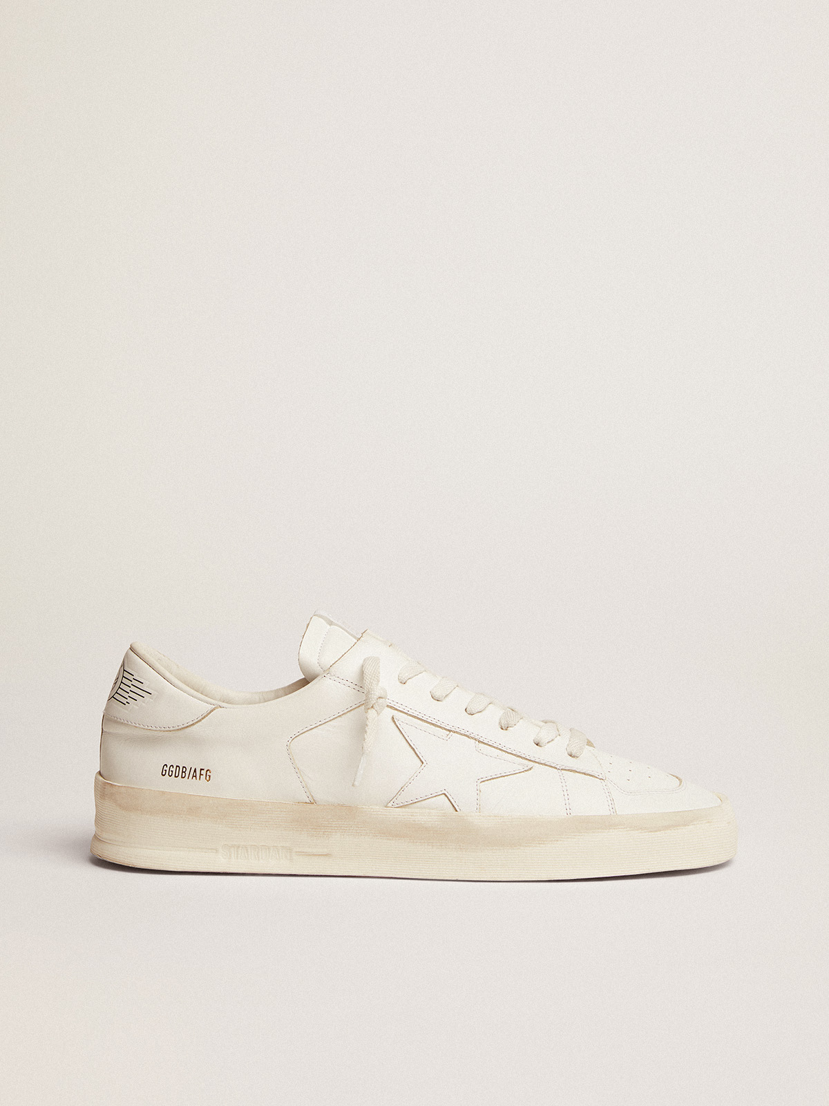 Men's Stardan in white leather| Golden Goose