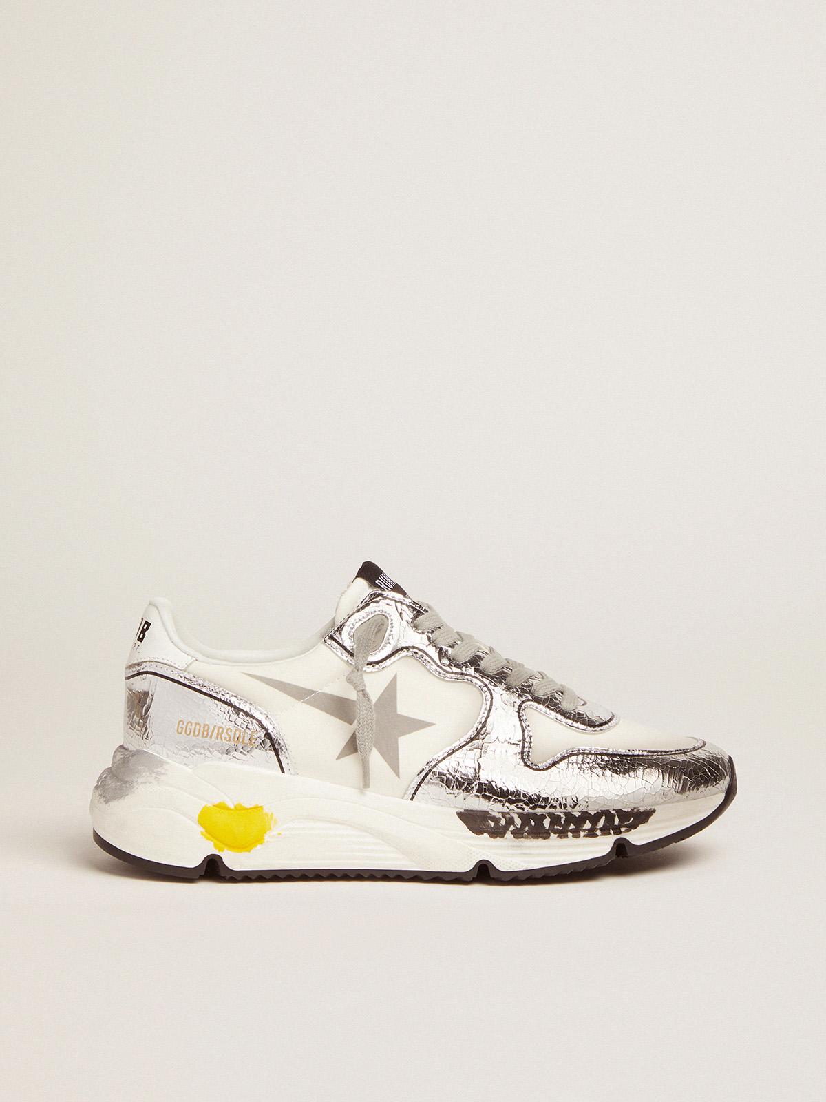 Women's Running Sole silver and white| Golden Goose