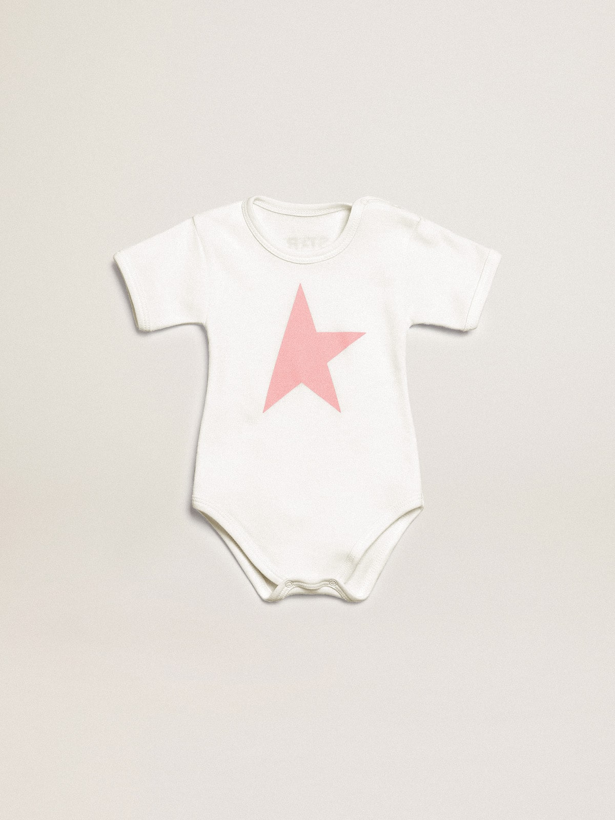 Gift set in white with pink trim and logo| Golden Goose