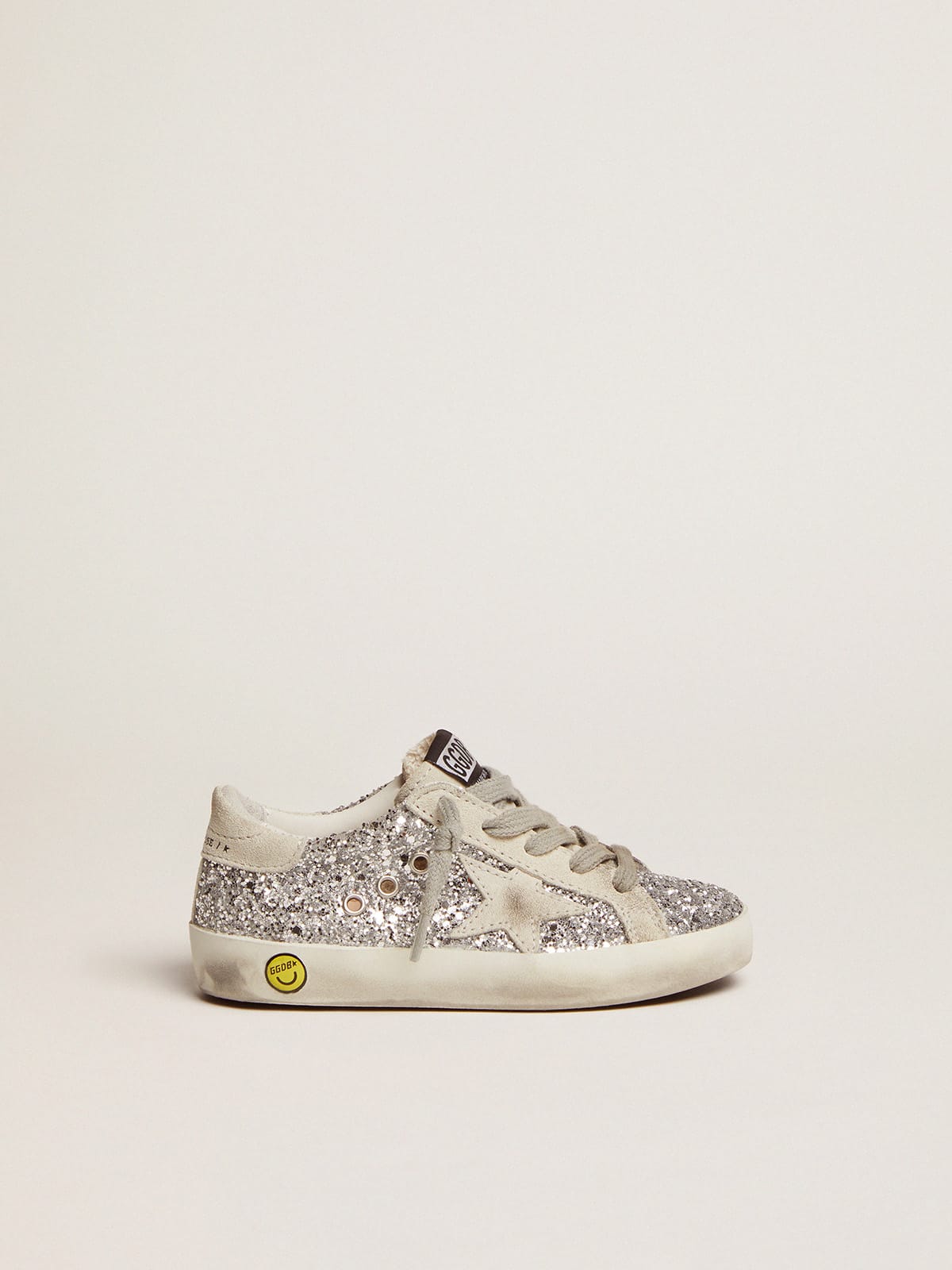 Super-Star Young with silver glitter| Golden Goose