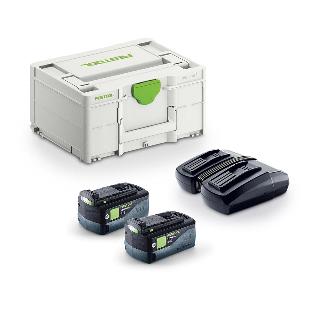 FESTOOL SYS 18V 2 x 5.2Ah Energy Set TCL6 Duo in Systainer 577077