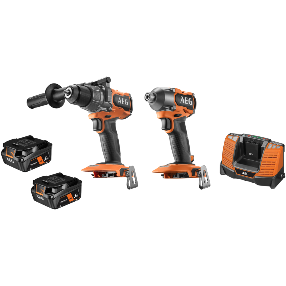AEG 18V FUSION 2-PIECE HEAVY DUTY 5.0AH FORCE KIT