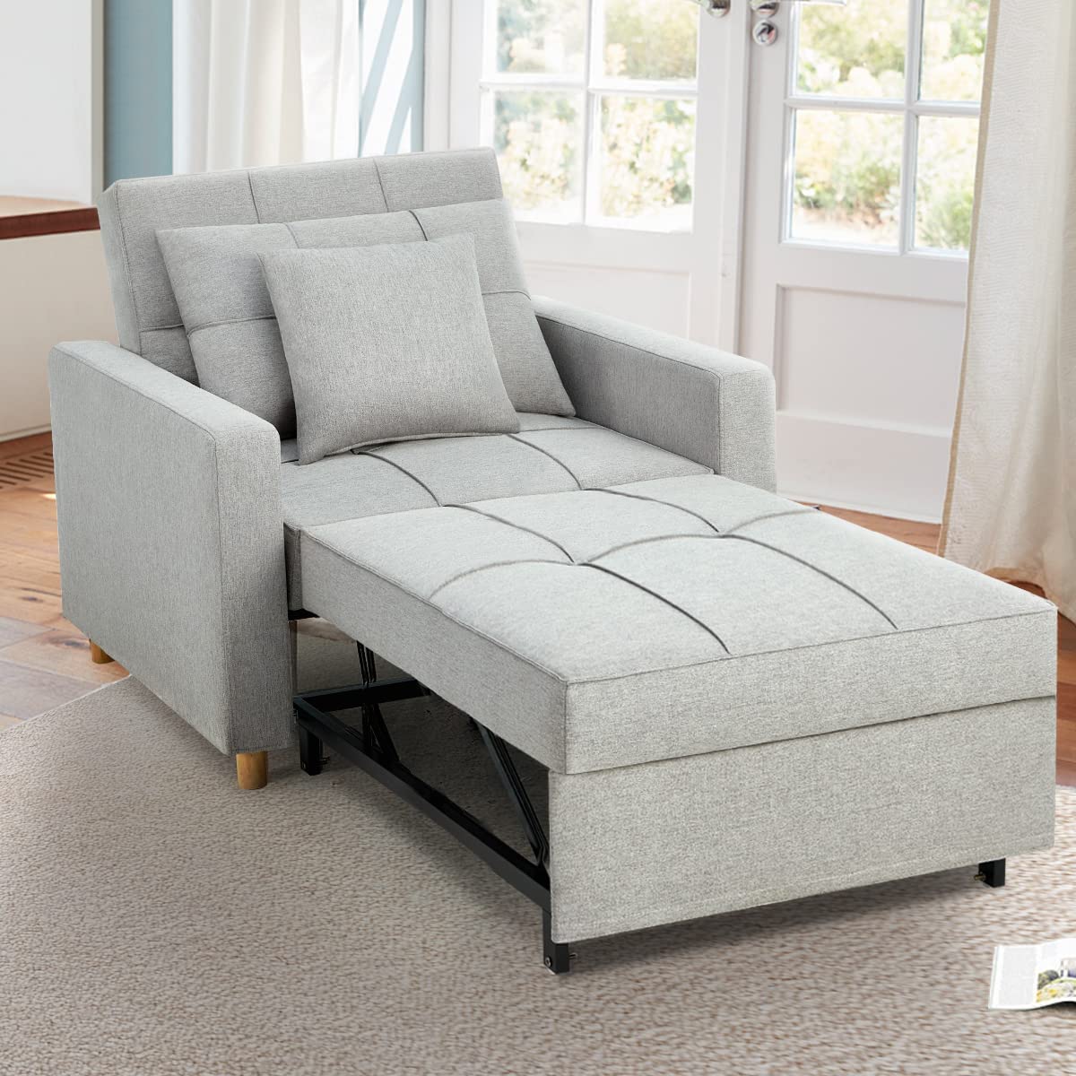 40 Inch 3-in-1 Convertible Chair Bed,Sofa Bed.