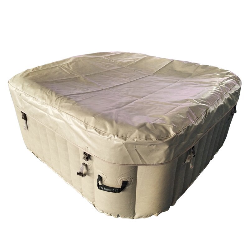 ALEKO Aleko 4 - Person 130 - Jet Square Inflatable Hot Tub