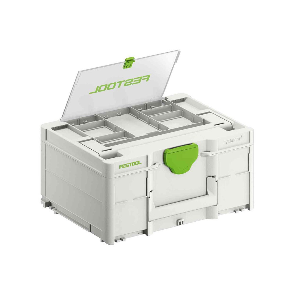FESTOOL Systainer3 SYS 2 Medium 187mm x 396mm w/ Storage Lid 577347